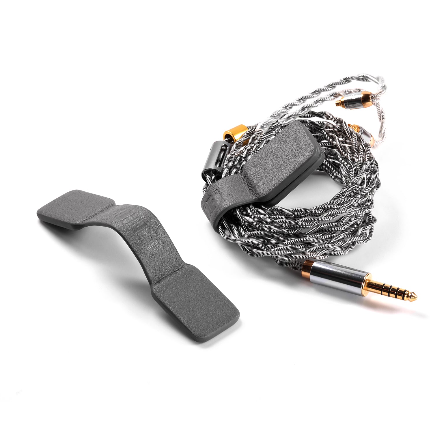 DD ddHiFi C10C Magnetic Leather Cable Clip (2 Pack) - Secure Headphone & Earbud Cables for Work, Travel, and Gym Use