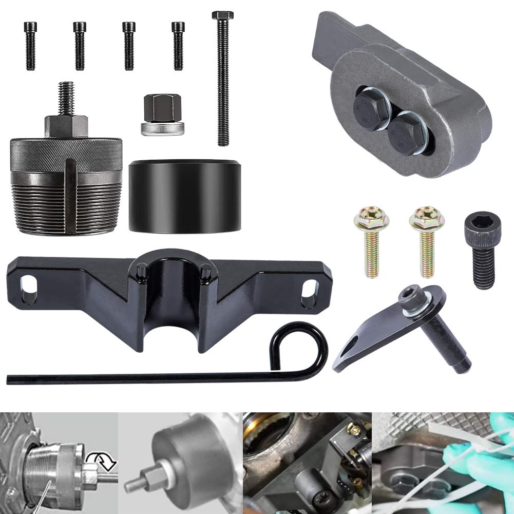 BMW N20 N26 Engine Flywheel Holder Tool, Oil Seal Repair Kit & Crankshaft Seal Remover - Complete Engine Maintenance Set for DIY Mechanics & Professional Technicians - Perfect for BMW 328i, 528i, X3, X5 Repairs