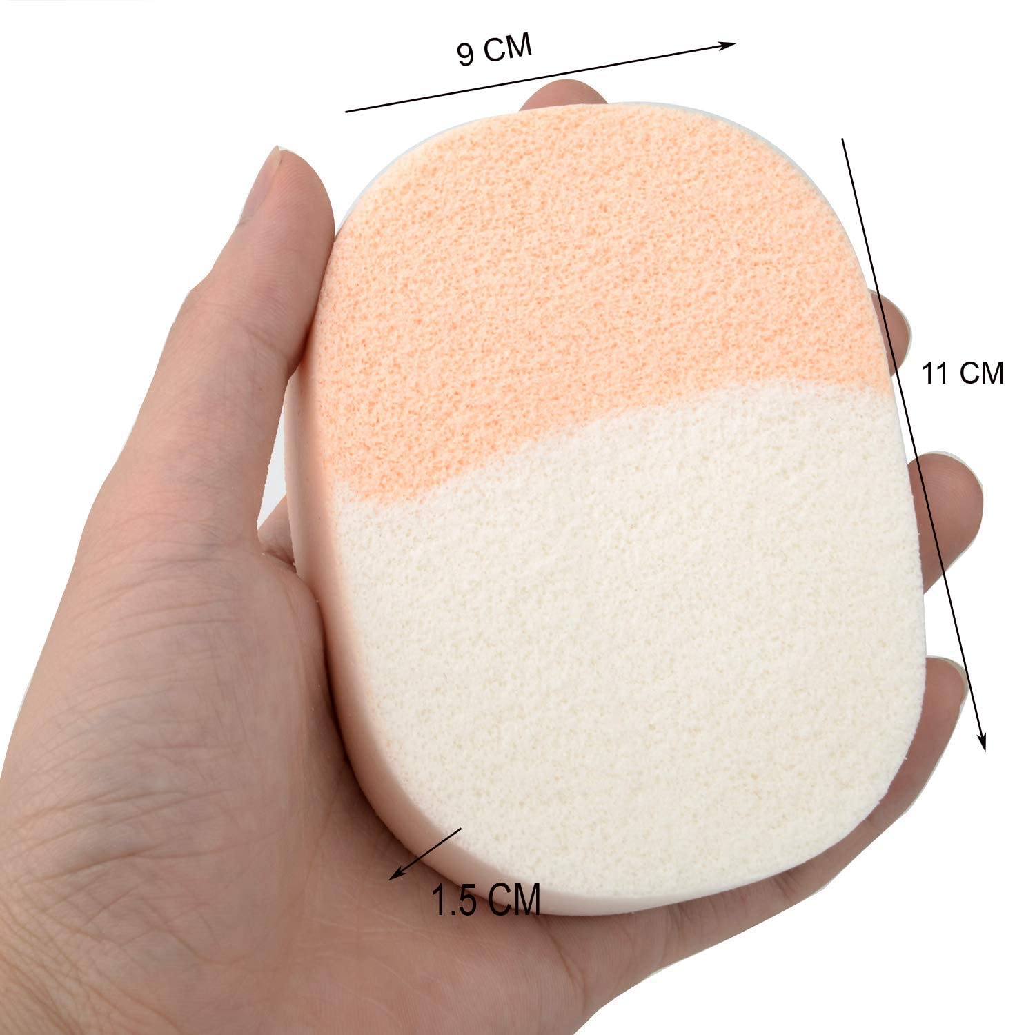 CONNECTWIDE Facial Cleansing Sponge - 2 Pack Makeup Remover Pads, Soft Cosmetic Puff & Foam Producer for Gentle Skin Cleansing - Perfect for Daily Face Wash & Makeup Removal Routine