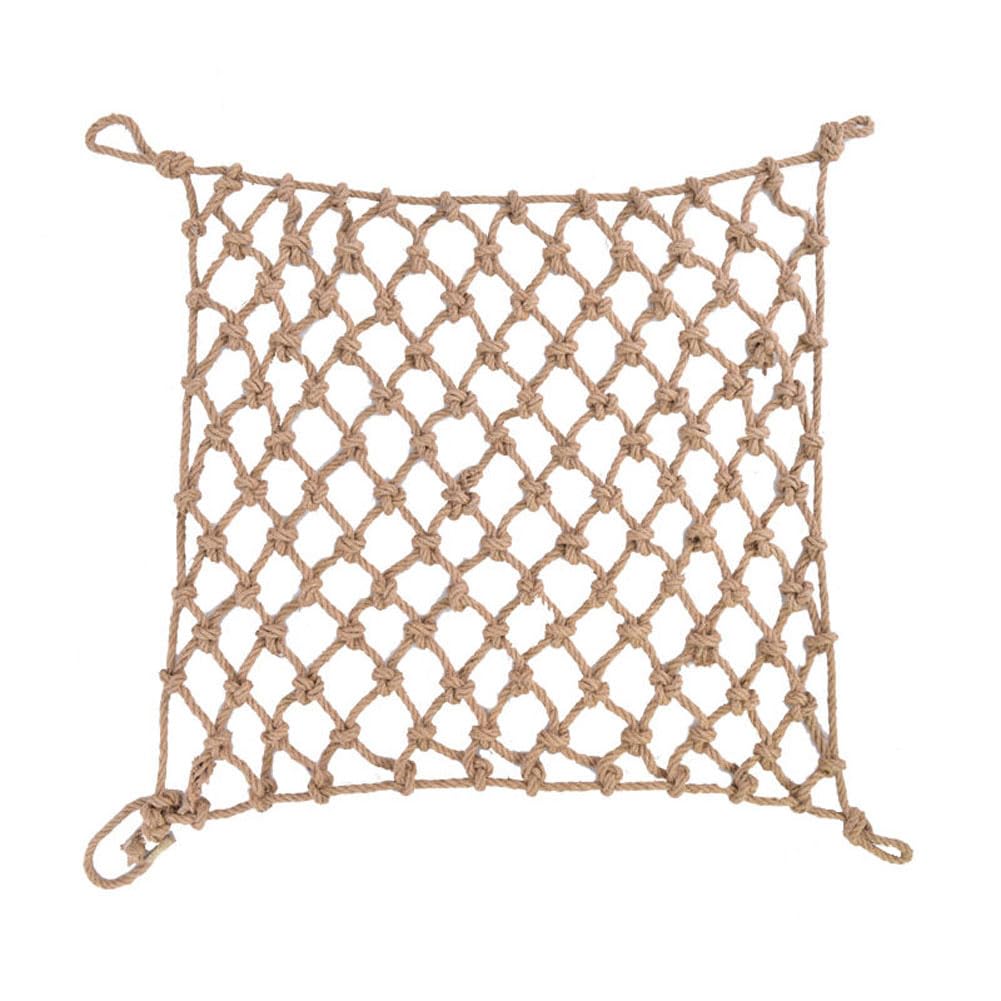 Premium Hemp Rope Cargo Net & Safety Ladder - Customizable Anti-Fall Stair Nets, Child Safety Nets, Fence Protection & Ceiling Decorative Mesh - Durable Hammock Support for Kids Play Areas, Tree Houses, and Outdoor Adventures
