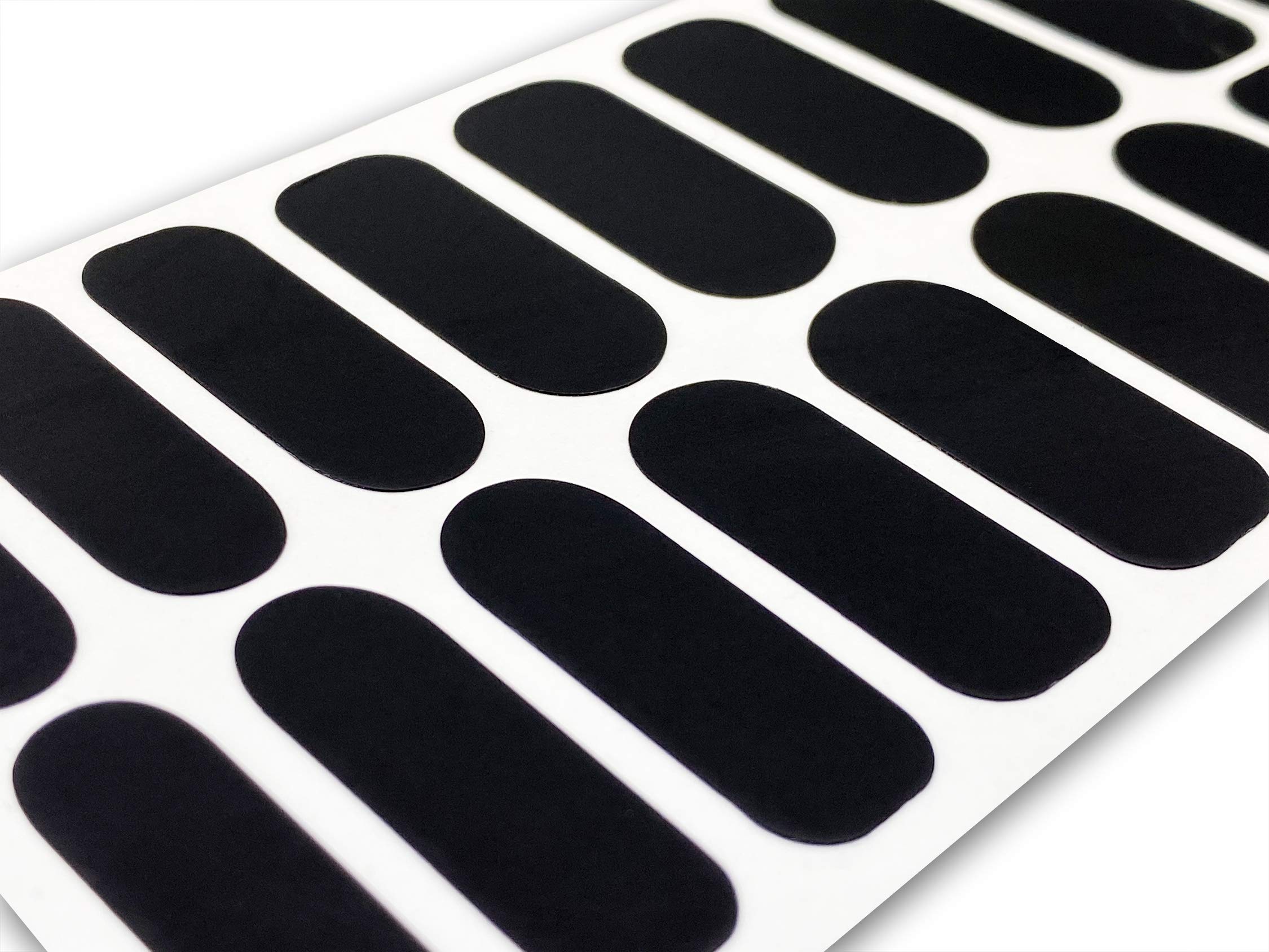 TOUGH GIRLS 20 Exquisite Gel Nail Polish Strips Kit with Application Tools - No UV/LED Lamp Needed, Black Matte Finish - Perfect for Home Manicures, Parties & Special Occasions
