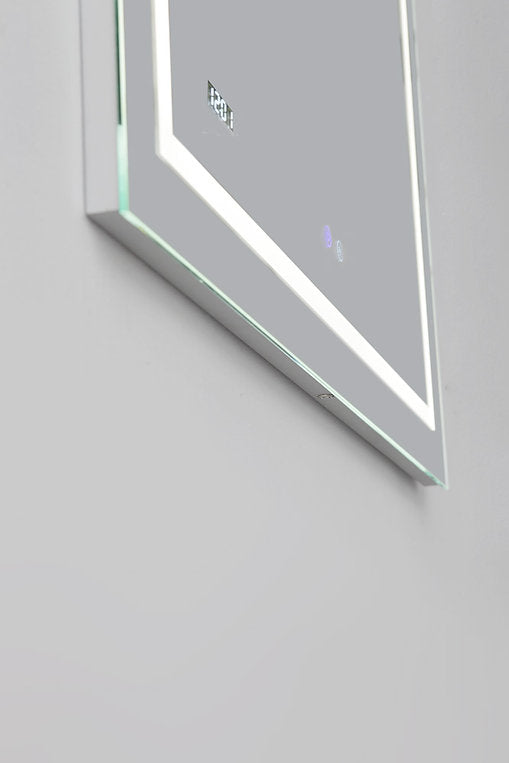 Aquadom Daytona 60x36 Inch LED Bathroom Mirror with Lights - Modern Vanity Mirror for Makeup, Shaving & Home Decor (Wall Mount or Freestanding)