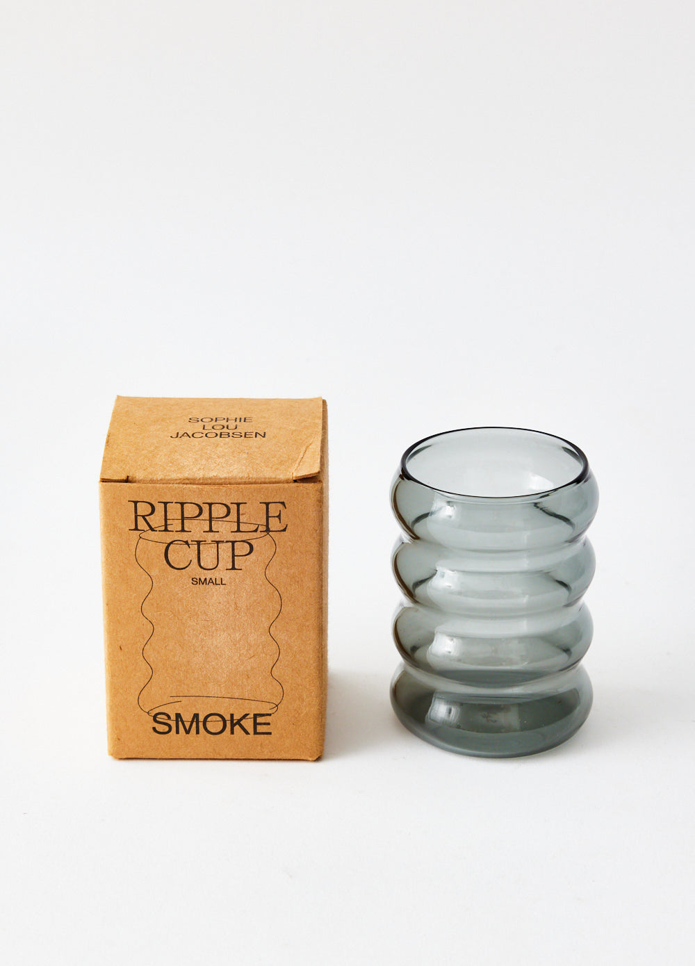 6oz Ripple Cup Smoke - Premium Glass Smoking Pipe for Smooth Hits | Perfect for Dry Herbs & Tobacco | Ideal for Home Use, Travel & Outdoor Adventures