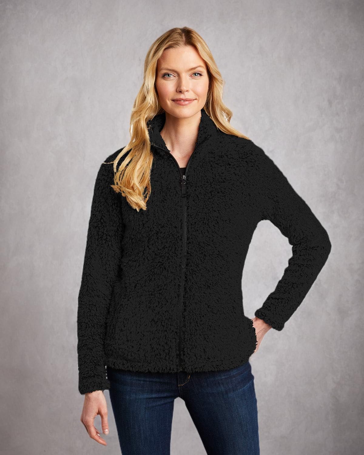 Port Authority Women's Cozy Fleece Jacket | Soft Warm Winter Pullover | Casual Outerwear for Work, Travel & Outdoor Activities