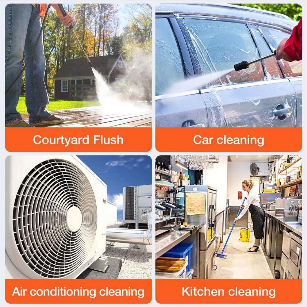 Ez-Jet Portable Hydrowasher Battery Operated - Wireless High Pressure Car Washer Sprayer Gun (1 Set) for Home, RV & Outdoor Cleaning - 1200PSI Water Pump for Cars, Patio & Garden