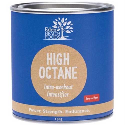 EDEN HEALTHFOODS High Octane Intra Workout Powder - Berry Apple Flavor 150g | Pre-Workout Energy & Muscle Recovery Supplement for Athletes & Fitness Enthusiasts