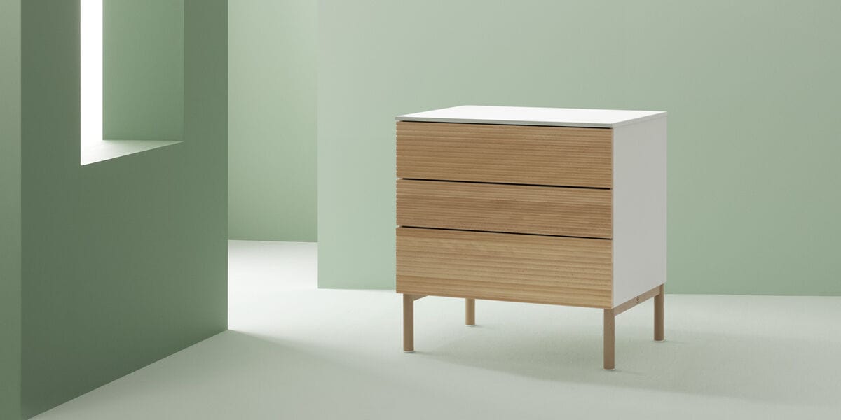 Stokke SLEEPI Dresser - Modern Baby Changing Table with Storage | Nursery & Kids Room Organizer for Diapers & Baby Essentials