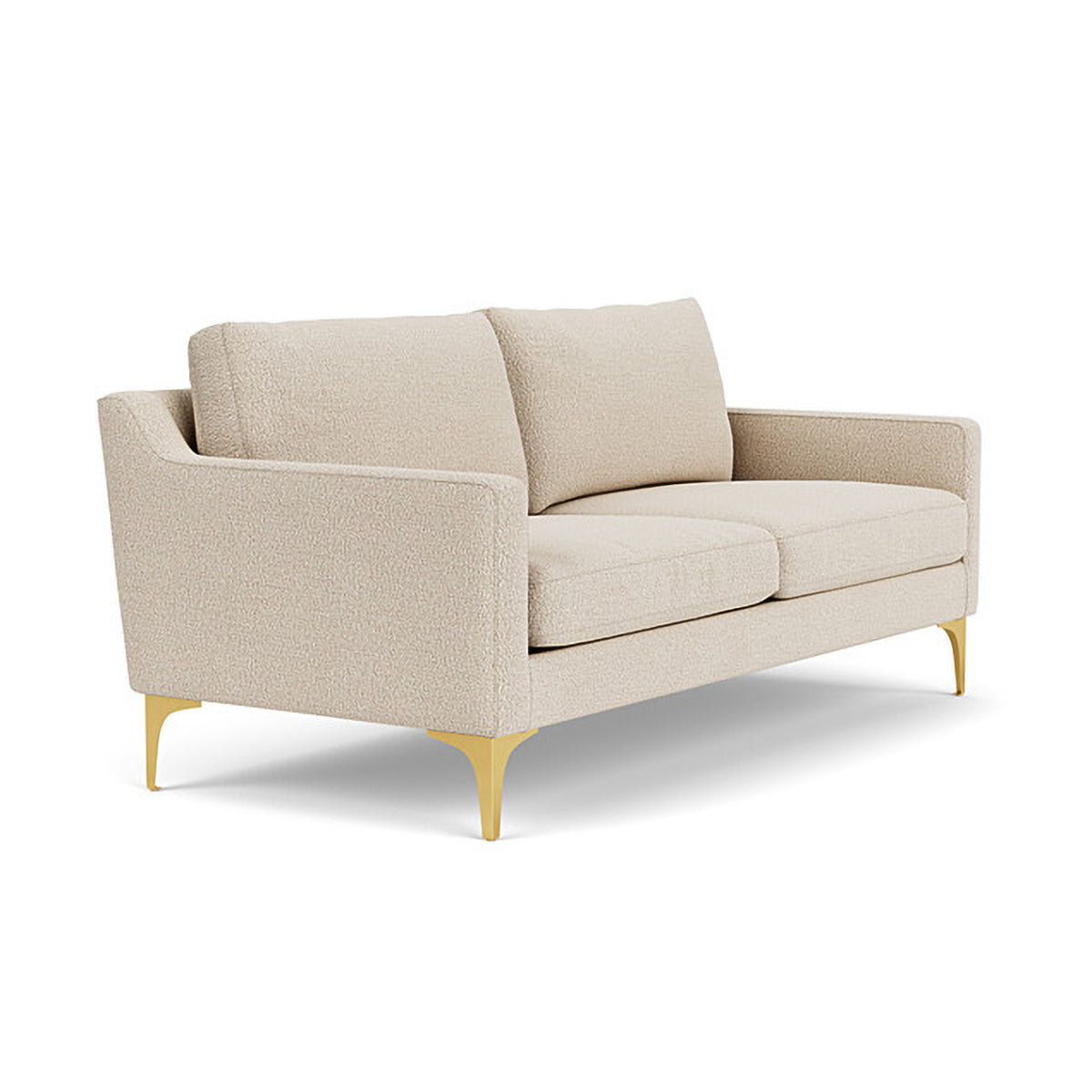 Astha Boucle 2 Seater Sofa - Modern Upholstered Loveseat for Small Spaces | Perfect for Apartments, Living Rooms & Cozy Home Decor