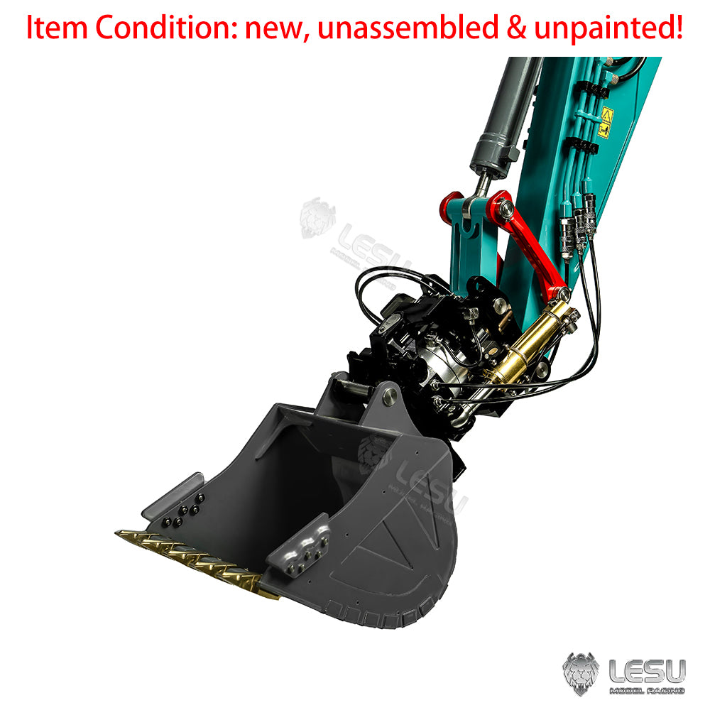 LESU 1/14 945 SK500 RC Hydraulic Excavator Metal Quick Release Wrist Coupler - Wood Clamp for Radio Controlled Digger DIY Model - Perfect for RC Construction Projects and Hobbyist Repairs