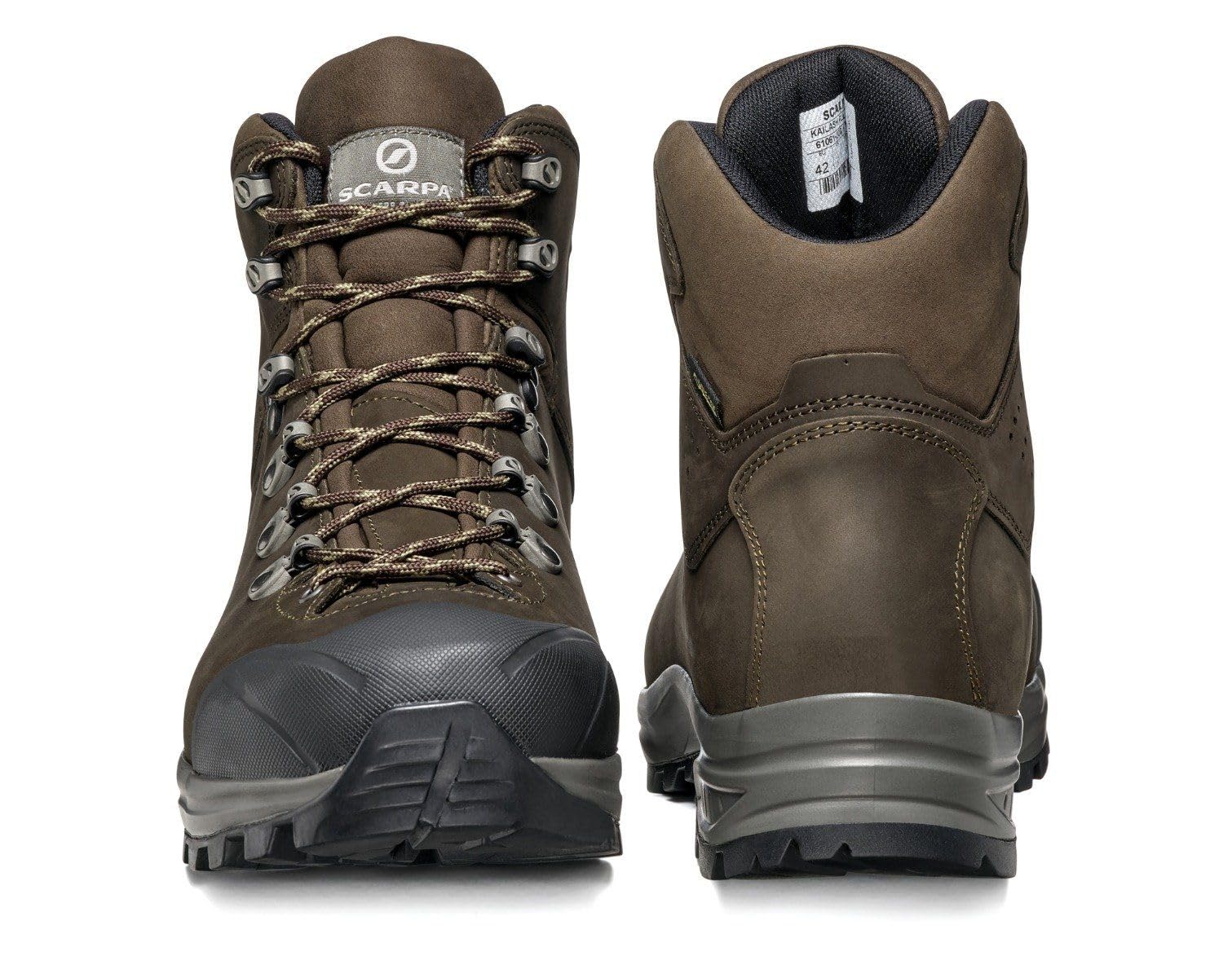 SCARPA Men's Kailash Plus GTX Waterproof Hiking Boots - Gore-Tex Leather Backpacking Boots for Outdoor Adventures, Trekking & Mountain Climbing