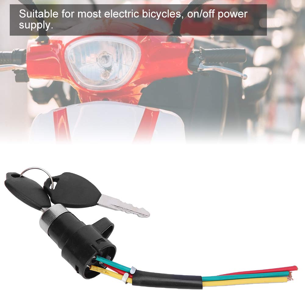 5 Set Electric Power Lock On/Off Switch - Key Ignition Switch for Motorcycles, ATVs, Boats - Durable & Waterproof for Outdoor Use