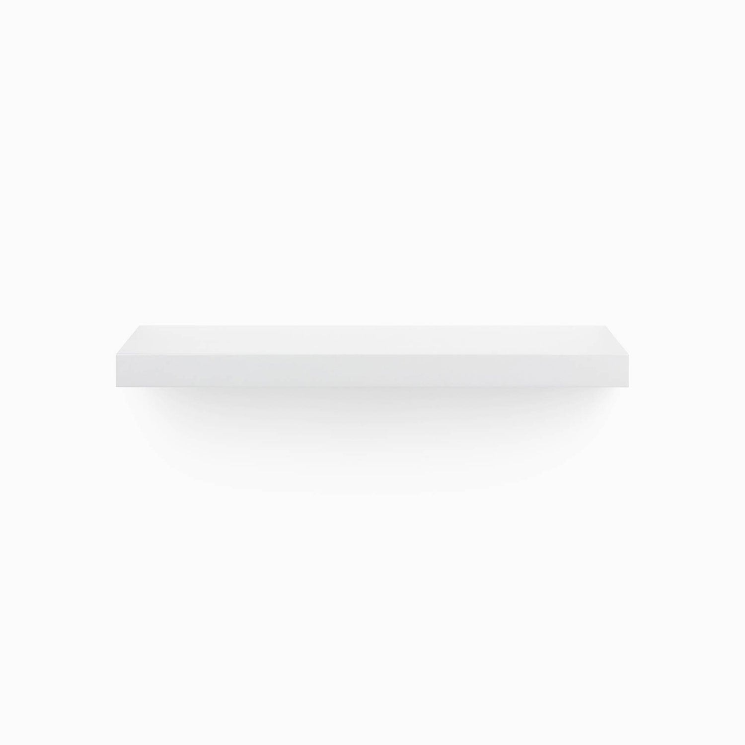 Aksel White Floating Shelf - Modern Wall Shelves for Living Room, Bathroom, Kitchen Storage & Decor | Easy to Install, Sturdy & Space-Saving