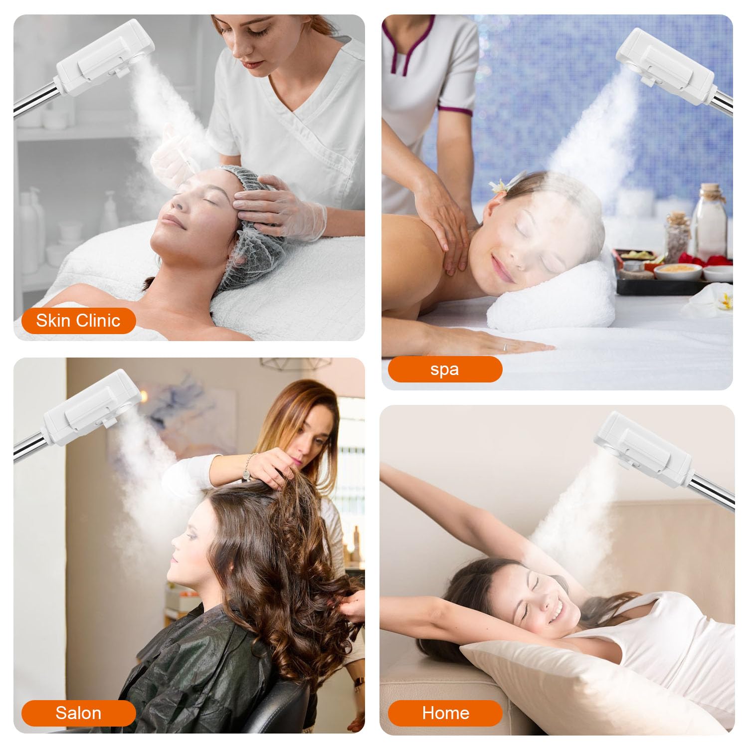 Professional 2-in-1 Facial Steamer with 5X Magnifying Lamp & PTC Heating Technology - Esthetician Grade Face Steamer for Deep Cleansing, Blackhead Removal & Skin Hydration | Perfect for Salon, Spa & Home Beauty Care Routine