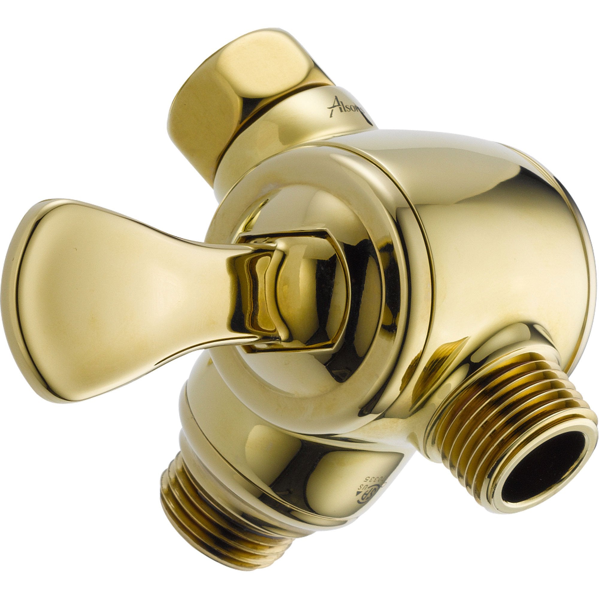 Delta 3-Way Shower Arm Diverter for Hand Shower in Polished Brass 561346 - Perfect for Bathroom Renovation & Spa-Like Shower Experience