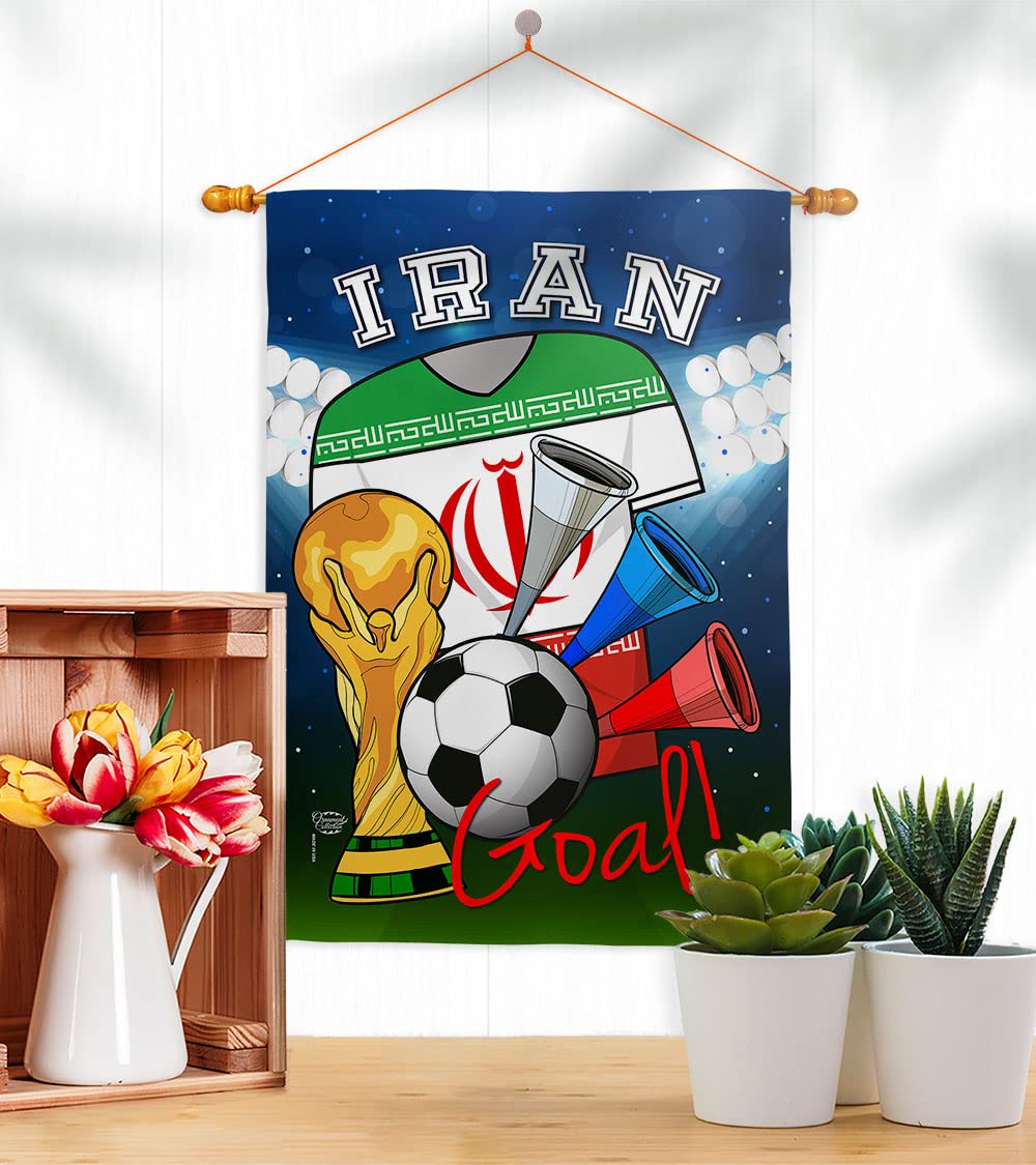 Iran Flag - World Cup Soccer Decor for Home, Garden & Sports Fans