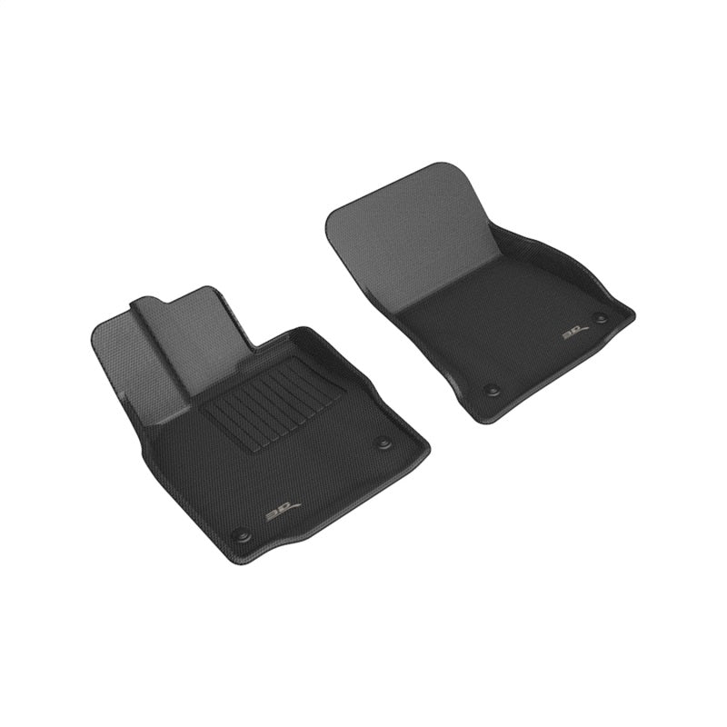 3D Maxpider Kagu All-Weather Floor Mats for 2018-2020 Lexus LS Series - Premium Black (R1) - Durable, Custom Fit Car Mats for Luxury Sedans - Perfect for Daily Commute, Road Trips & All-Season Protection