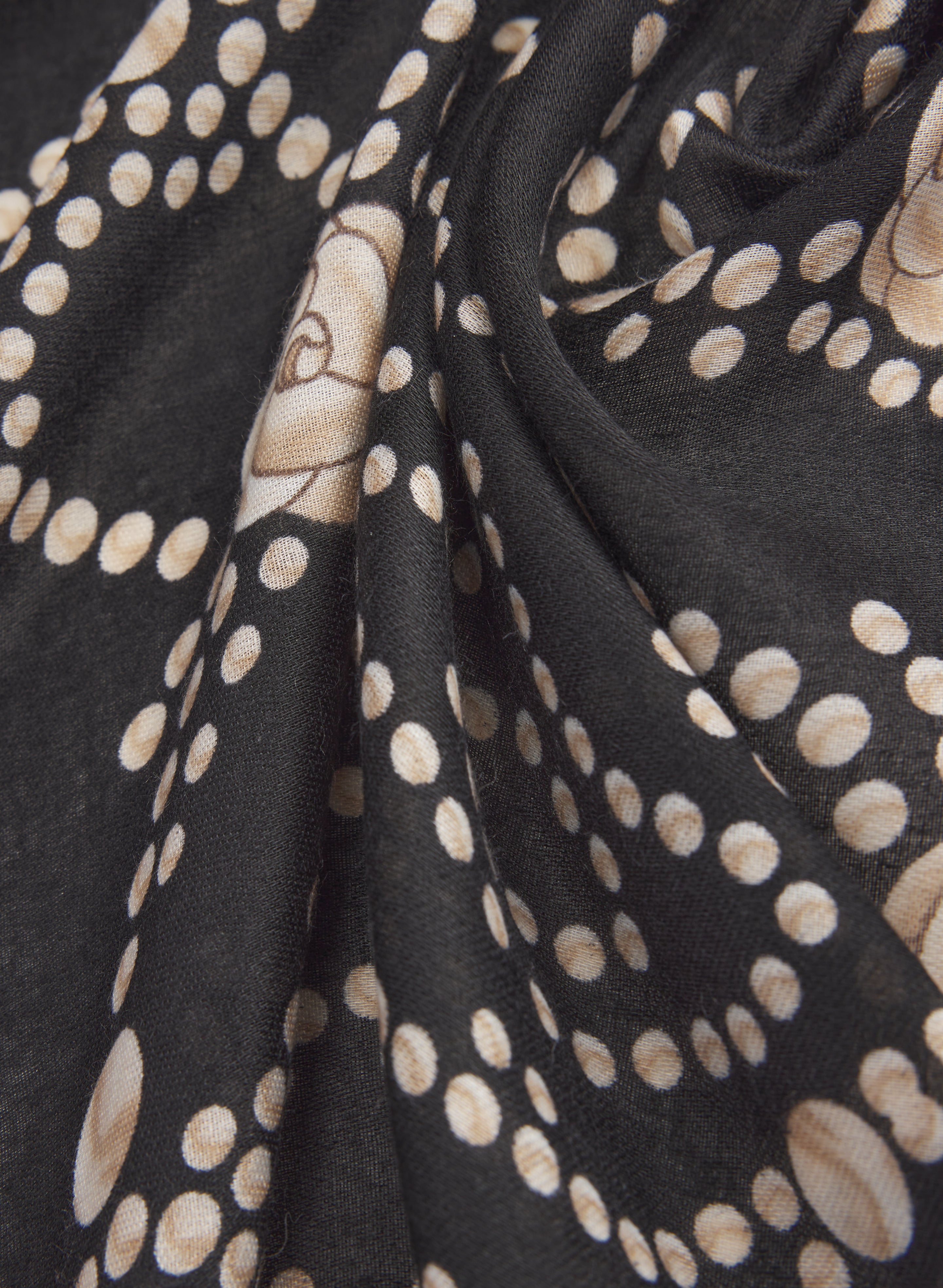 Stylish Floral Polka Dot Scarf for Women - Soft Lightweight Fashion Accessory - Perfect for Spring Outfits, Office Wear & Special Occasions