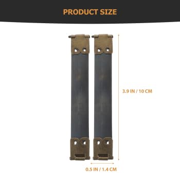 10pcs Metal Internal Flex Purse Frame Squeeze Pinch Clasp - 10cm DIY Craft Purse Bag Wallet Sewing Supplies for Coin Handbag, DIY Projects & Leatherworking - Perfect for Handmade Purses, Clutches and Accessories