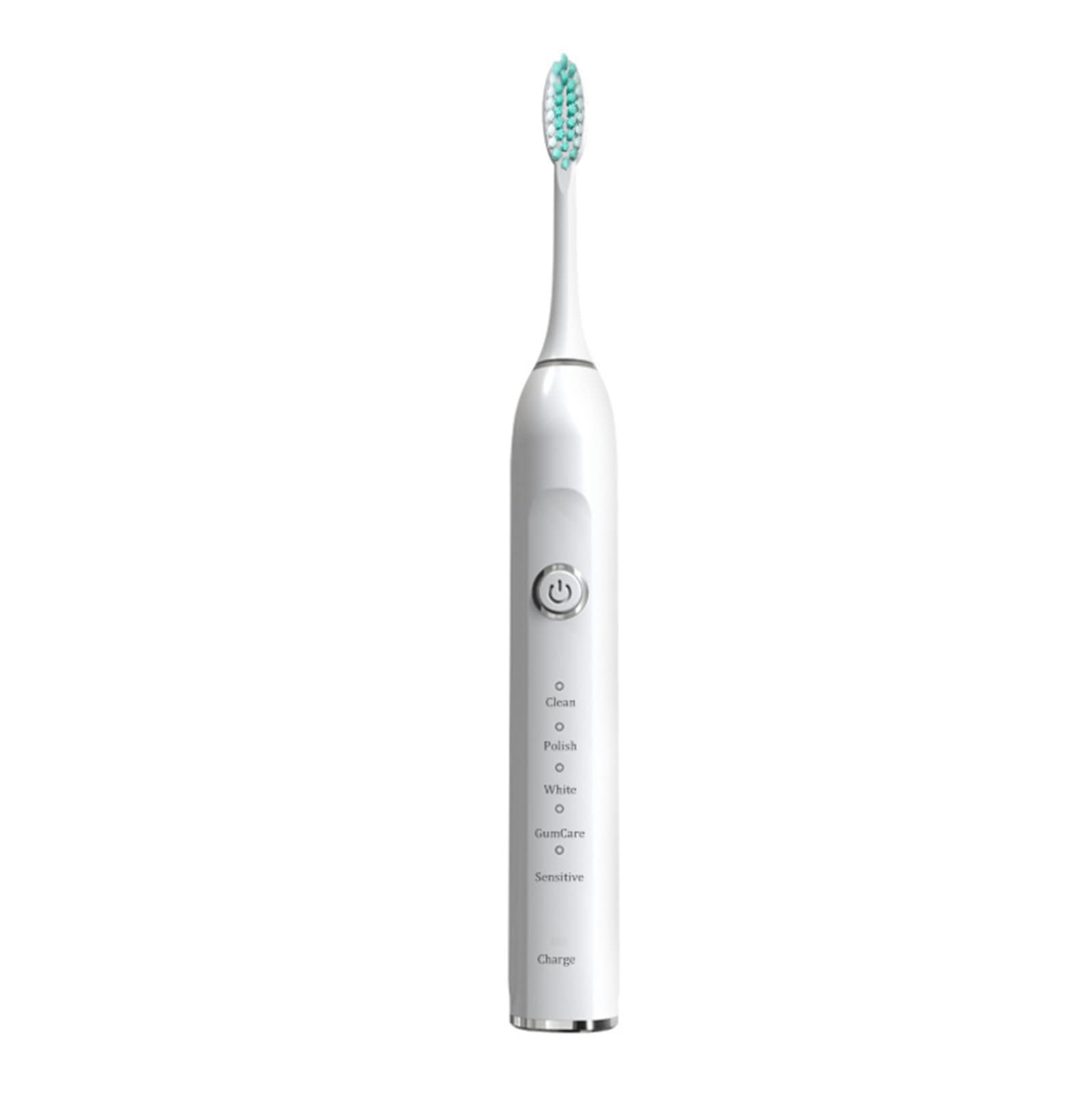 Sonic Electric Toothbrush for Adults & Kids - 5 Cleaning Modes with Smart Timer, IPX7 Waterproof, USB Rechargeable, Soft Whitening Bristles - Perfect for Home, Travel & Daily Oral Care (White)