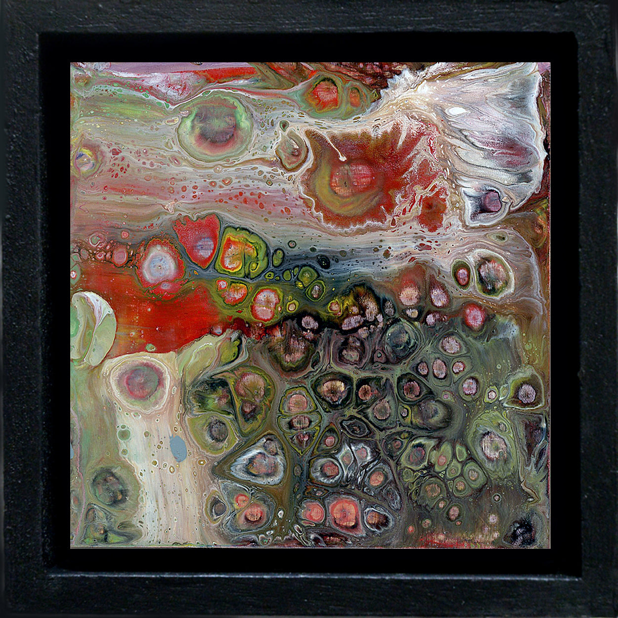 Anthony Ciambella: Framed 4x4 Acrylic on Panel Painting - Perfect for Home Decor, Office Art & Gift Giving
