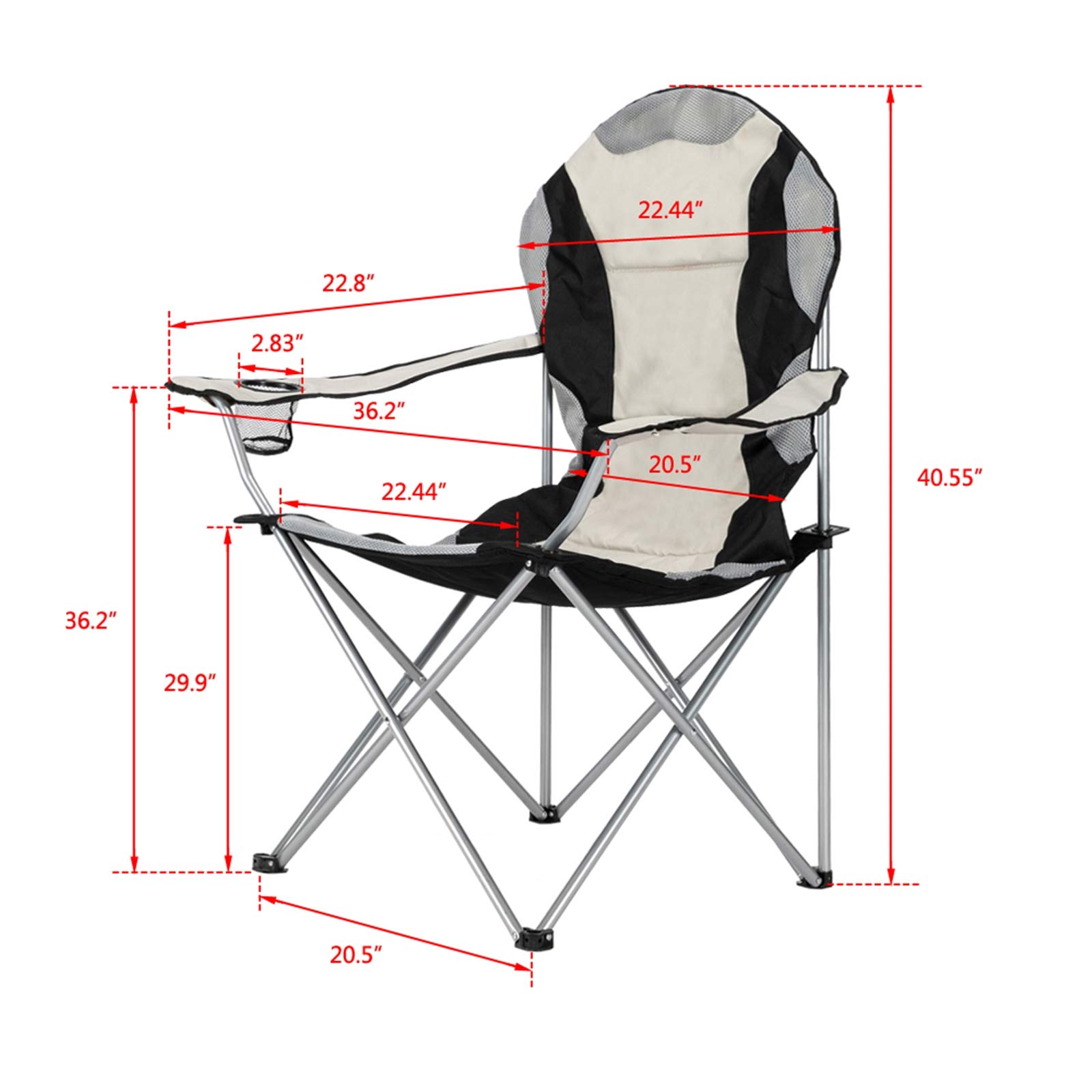 **Ochine Heavy Duty Camping Chair - Portable Folding Camp Chair Supports 230 lbs, Compact & Ultralight for Backpacking, Hiking, Beach, Picnic - Perfect for Outdoor Adventures, Travel & Relaxation**