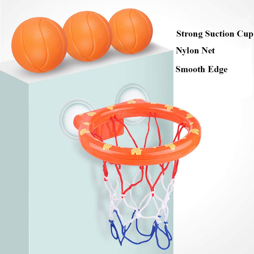 Kids Bathtub Basketball Hoop & Water Play Set - Educational Bath Toy for Toddlers, Foam Beach Swimming Pool Toy for Baby - Perfect for Bath Time Fun & Indoor Water Play Activities