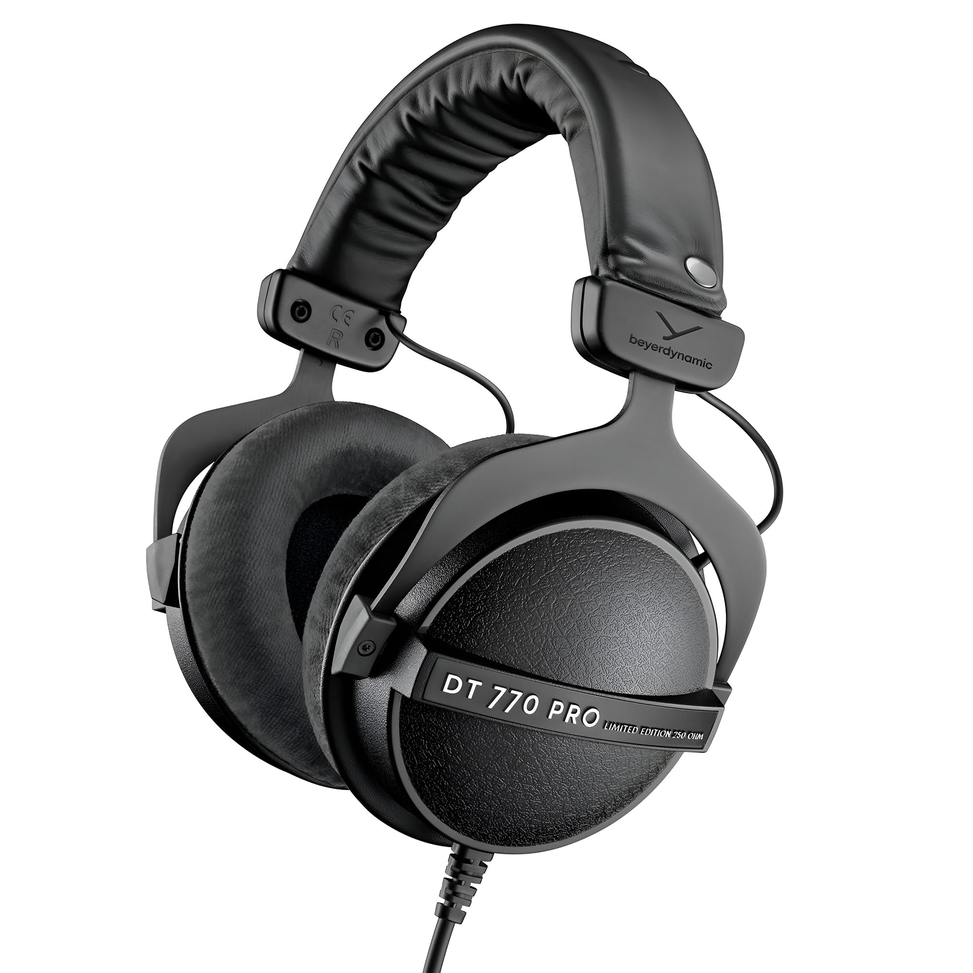 Beyerdynamic DT 770 PRO 250 Ohm Limited Edition Black Studio Headphones - Professional Over-Ear Headphones for Music Production, Recording & Mixing - Perfect for Home Studios & Podcasting