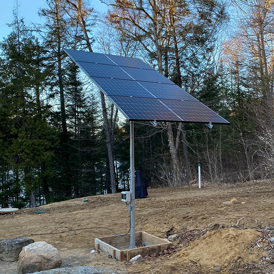 Elios Arbora P4 Solar Panel Pole Mount System - Heavy Duty Post Mounting Kit for 4 Panels | Perfect for Off-Grid Homes, RV Solar Installations & Remote Power Stations