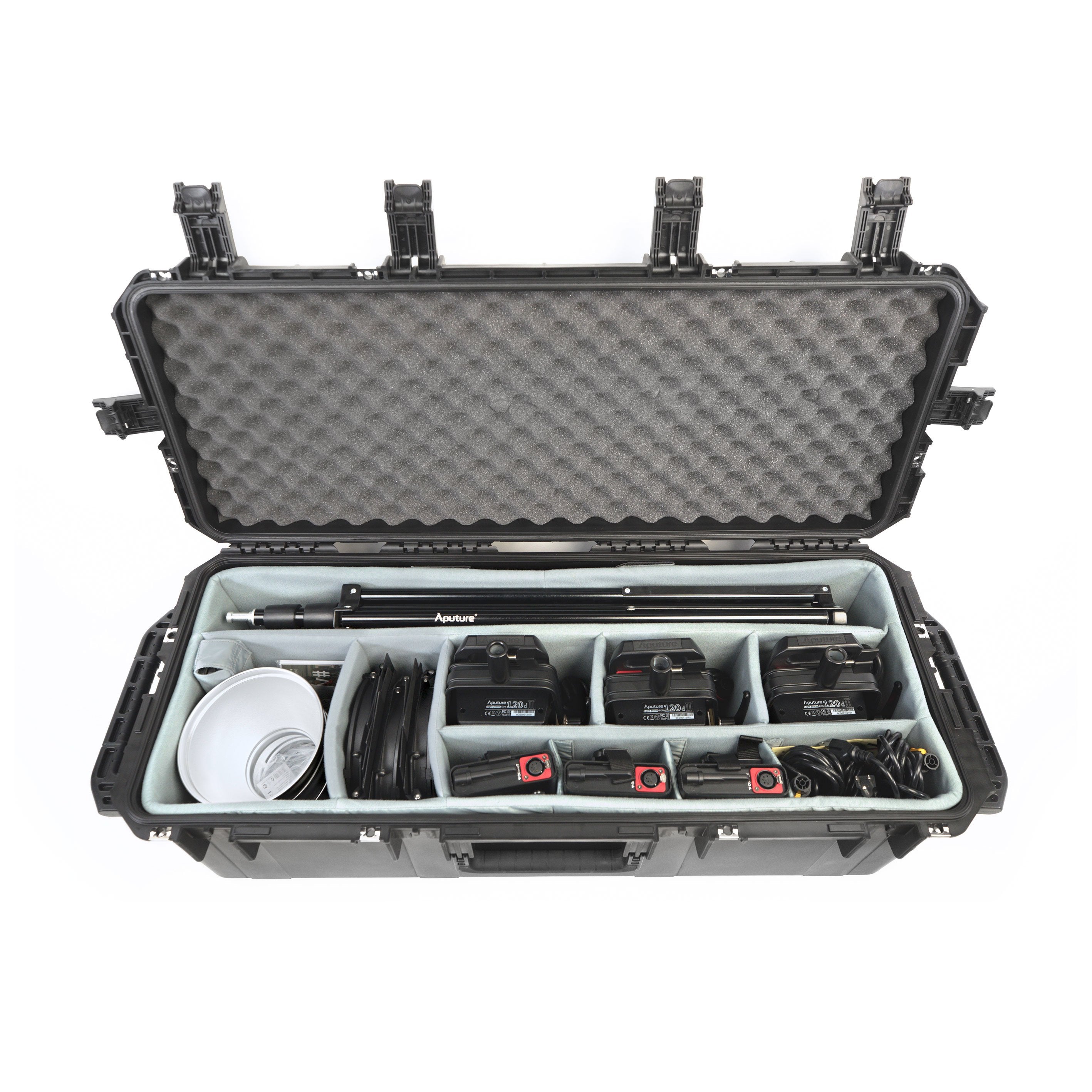 Aputure LS C120D II 3 Light Kit with V Mount Battery & SKB Case - Professional LED Video Lighting for Film, Photography, and Studio Production