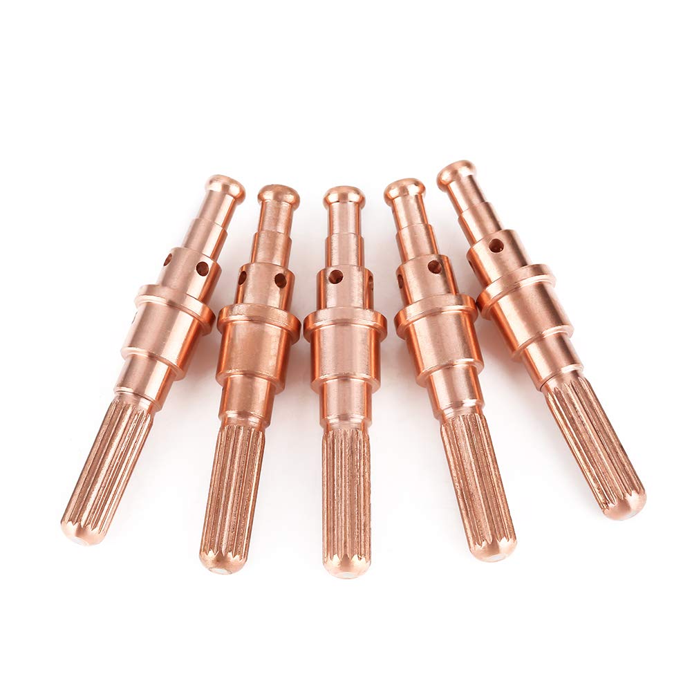 5pcs 9-8215 Electrodes & 5pcs 9-8207 Nozzle Tips Replacement Parts for Thermal Dynamics SL60/SL100 Plasma Cutter Torch - Compatible with Plasma Cutting & Welding Equipment - Perfect for Metal Fabrication, Automotive Repair & DIY Projects