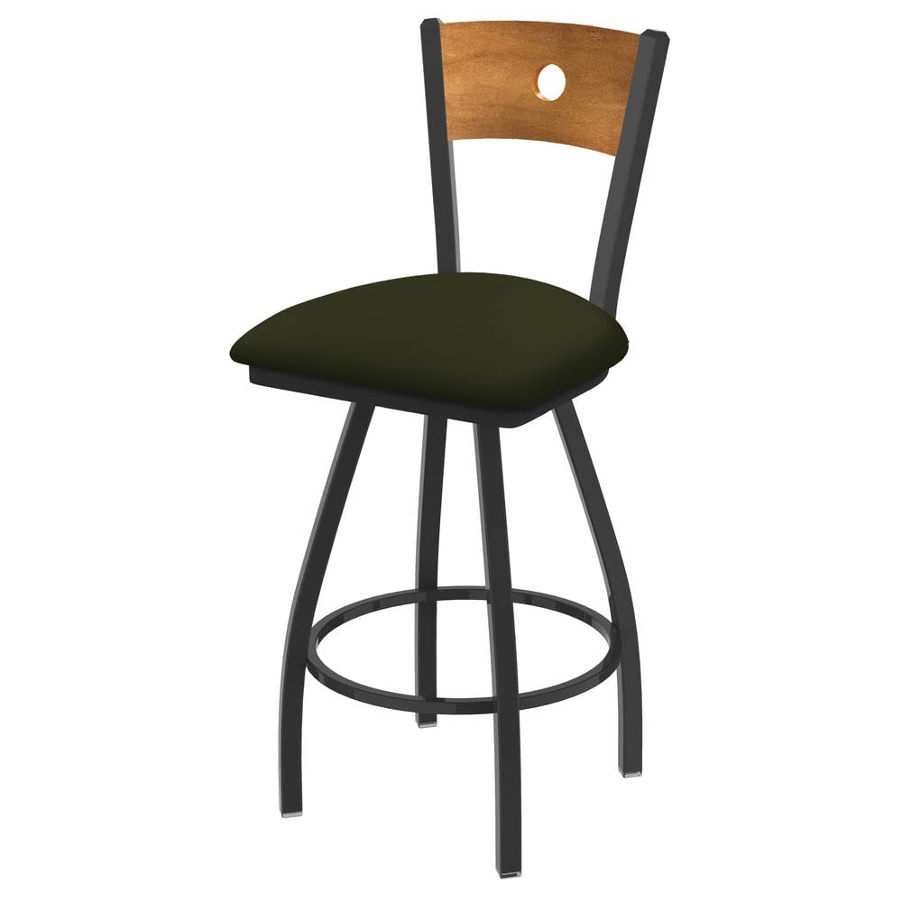 Holland Bar Stool Co. XL 830 Voltaire Swivel Bar Stool in Canter Pine - Heavy Duty Counter Height Stool for Kitchen Island, Bar & Pub Use