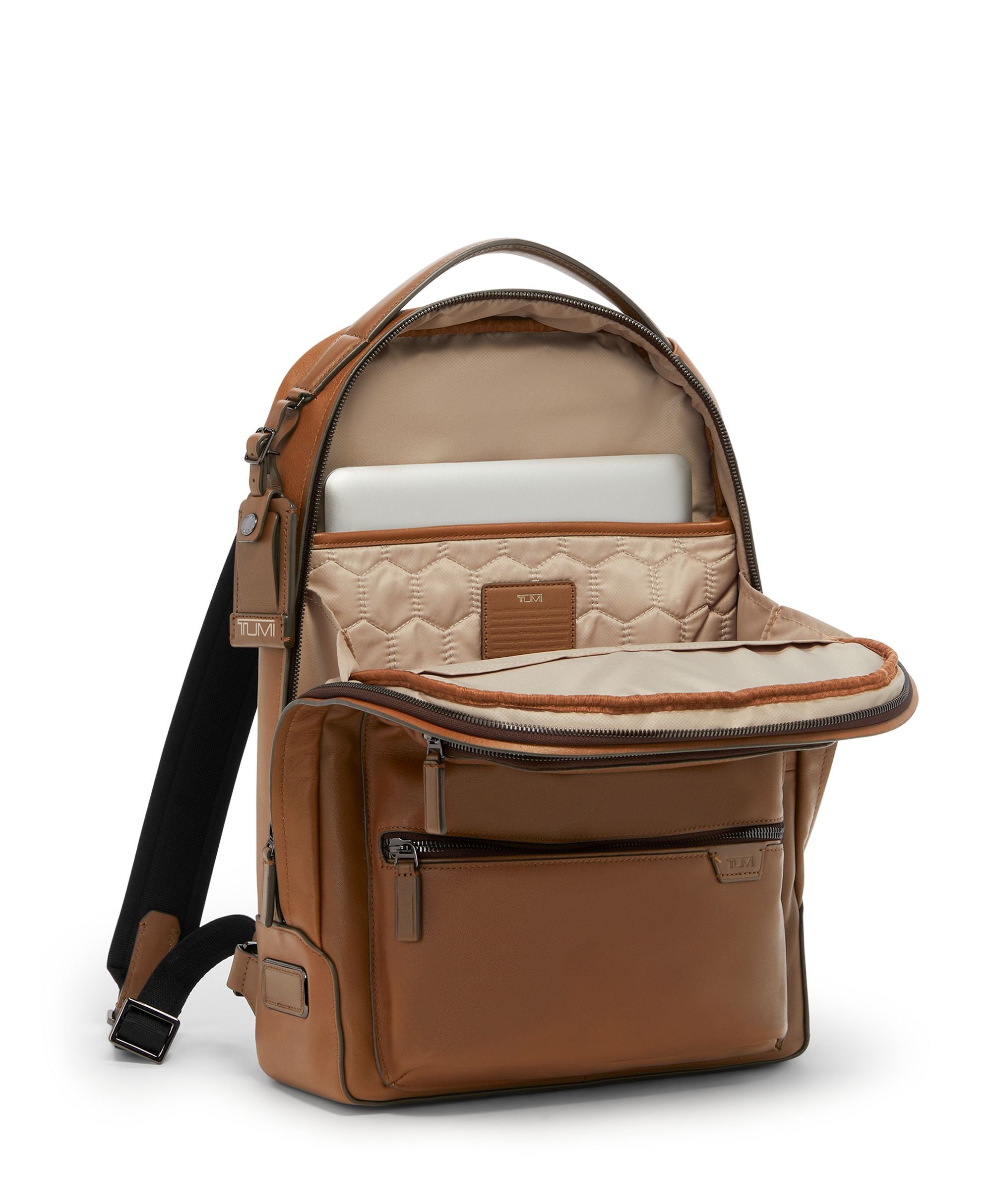 Tumi Harrison Bradner Leather Backpack - Premium Business & Travel Laptop Backpack for Men & Women - Perfect for Office, Commute & Airplane Carry-On