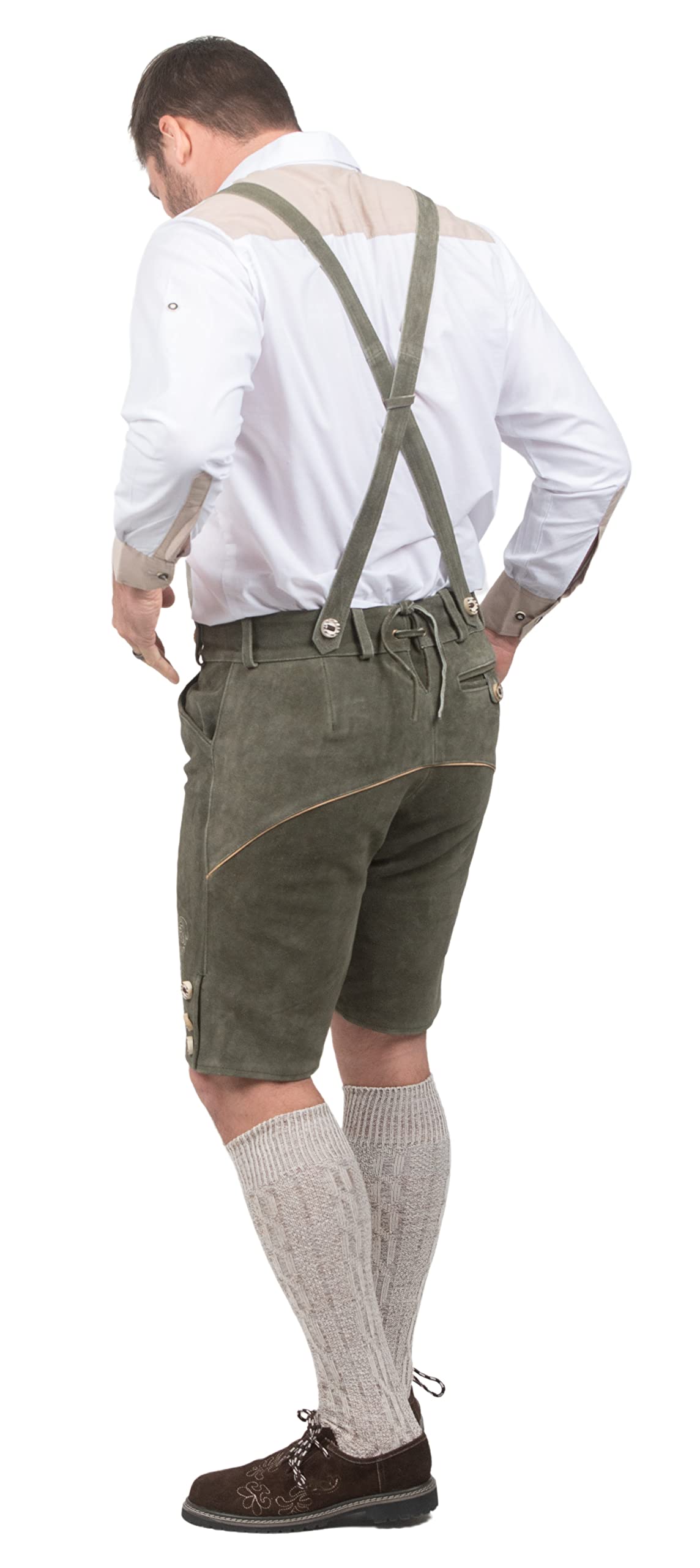 Authentic German Dirndl & Lederhosen Set - Bavarian Oktoberfest Costume for Men & Women | Traditional Leather Shorts & Dress for Beer Festival, Halloween, and Cultural Events