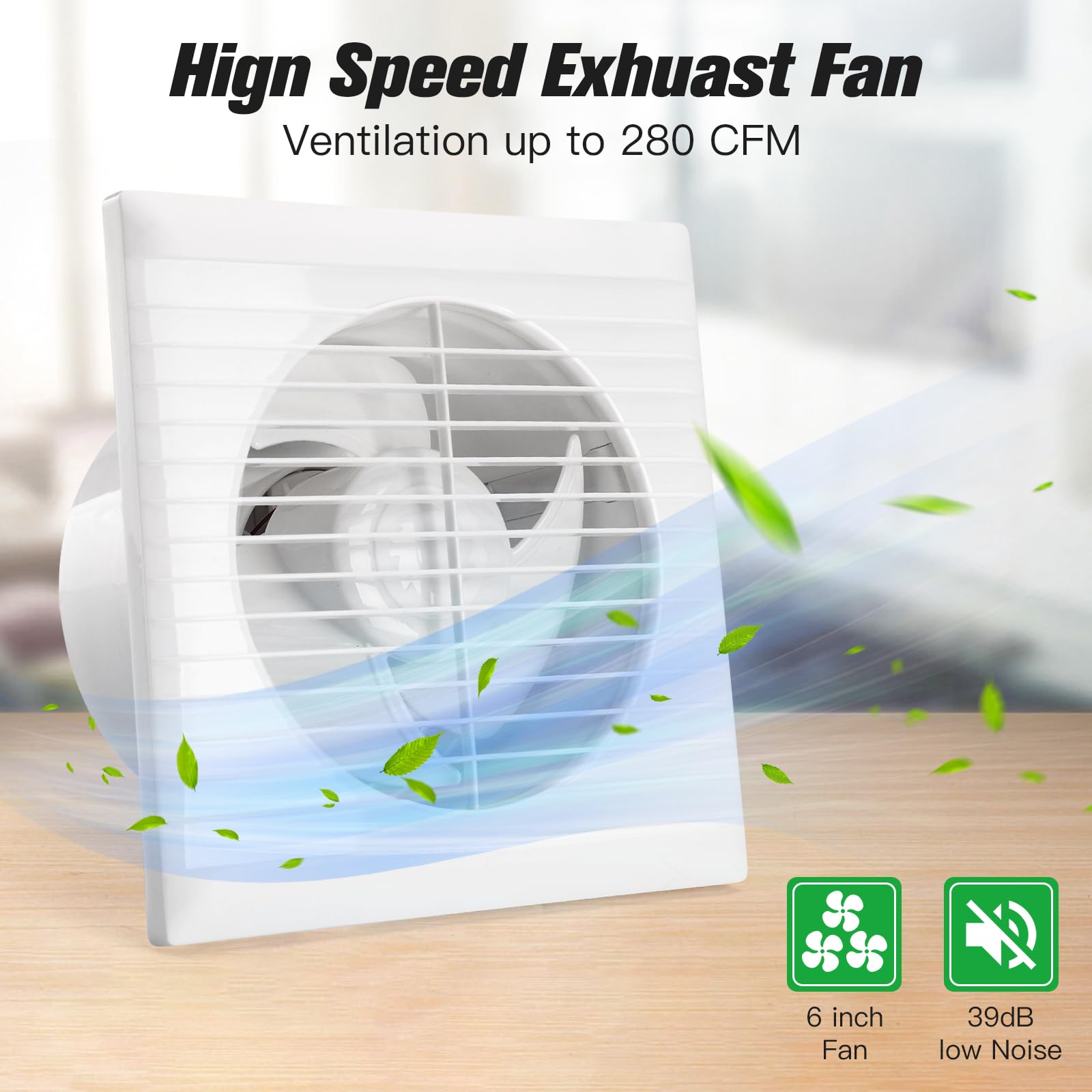 15W Solar Powered Exhaust Fan with 6