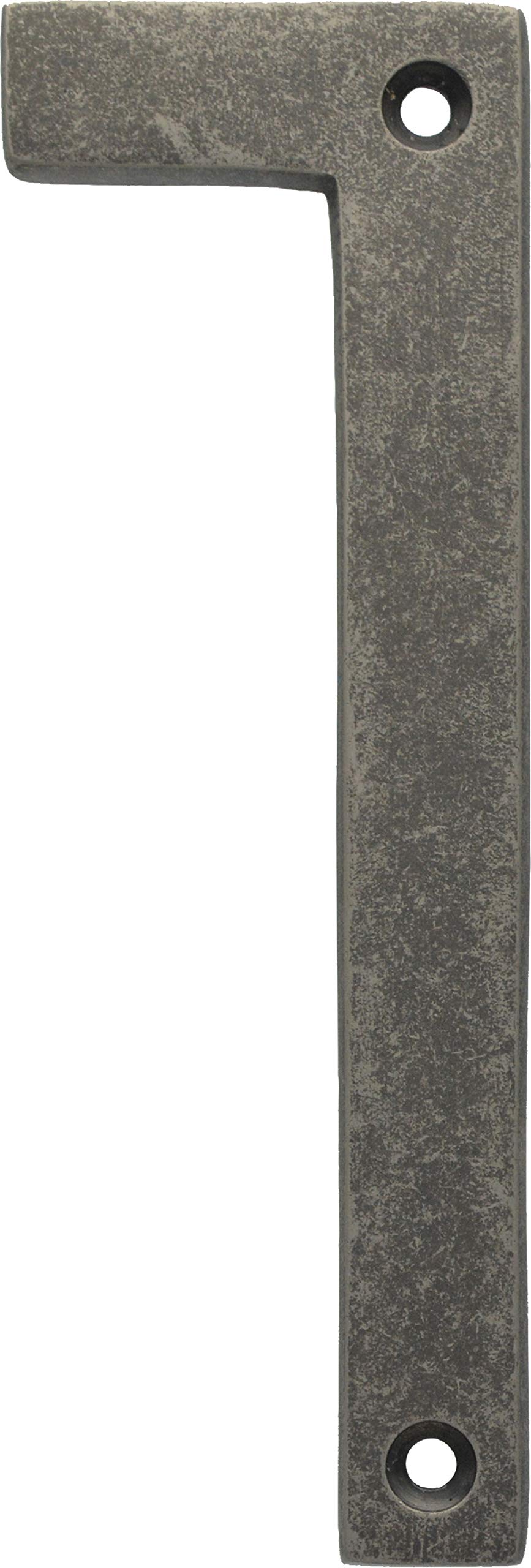 Distinctions 90581 Aged Iron House Number 1 - 5 Inch Rustic Metal Address Plaque for Home & Garden - Perfect for Curb Appeal, Mailbox & Front Door Decoration
