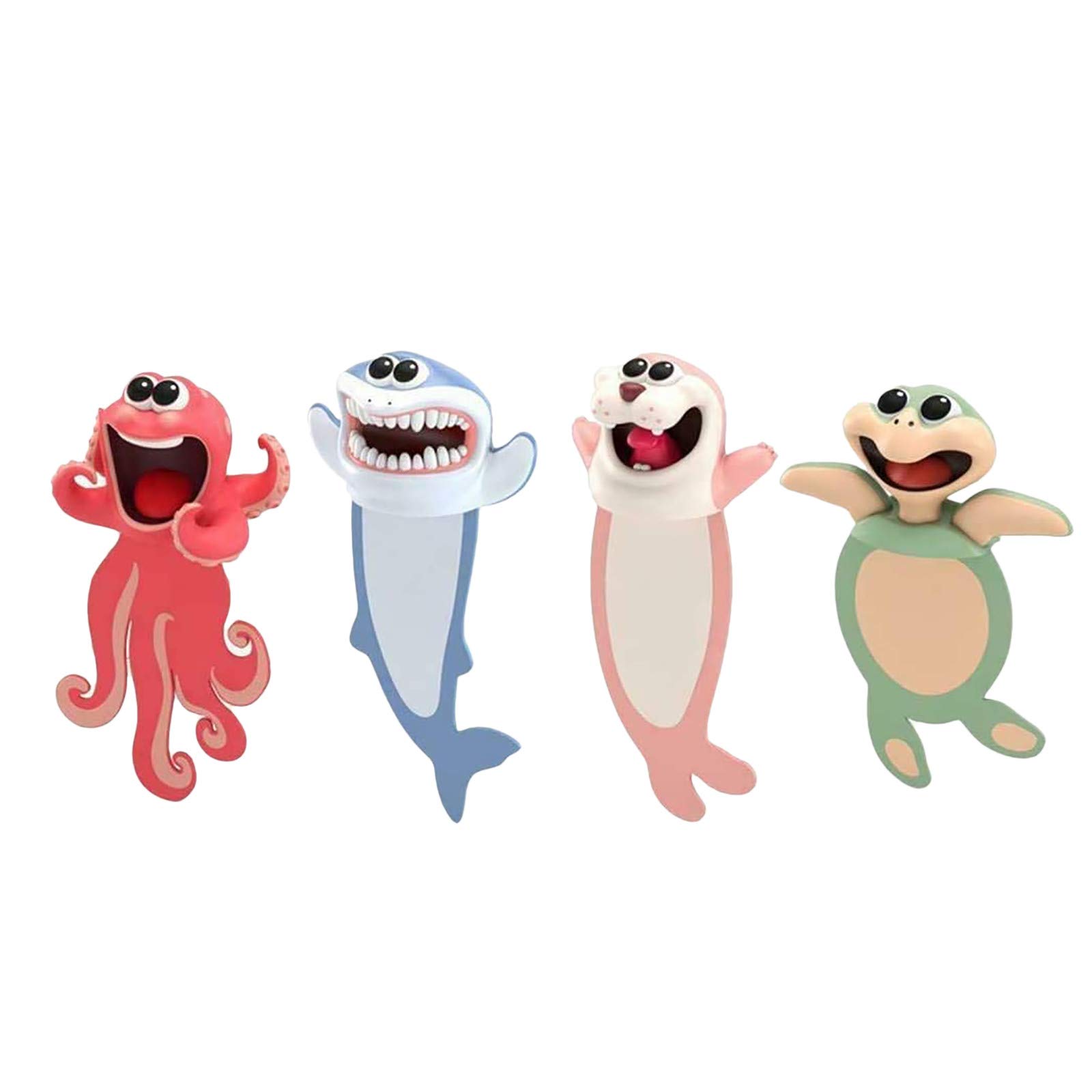 3D Animal Bookmarks for Kids & Students - Fun Novelty Bookmarkers for Reading, Christmas Gifts, Birthday Party Favors (Boys & Girls) - Perfect for School, Home & Book Lovers