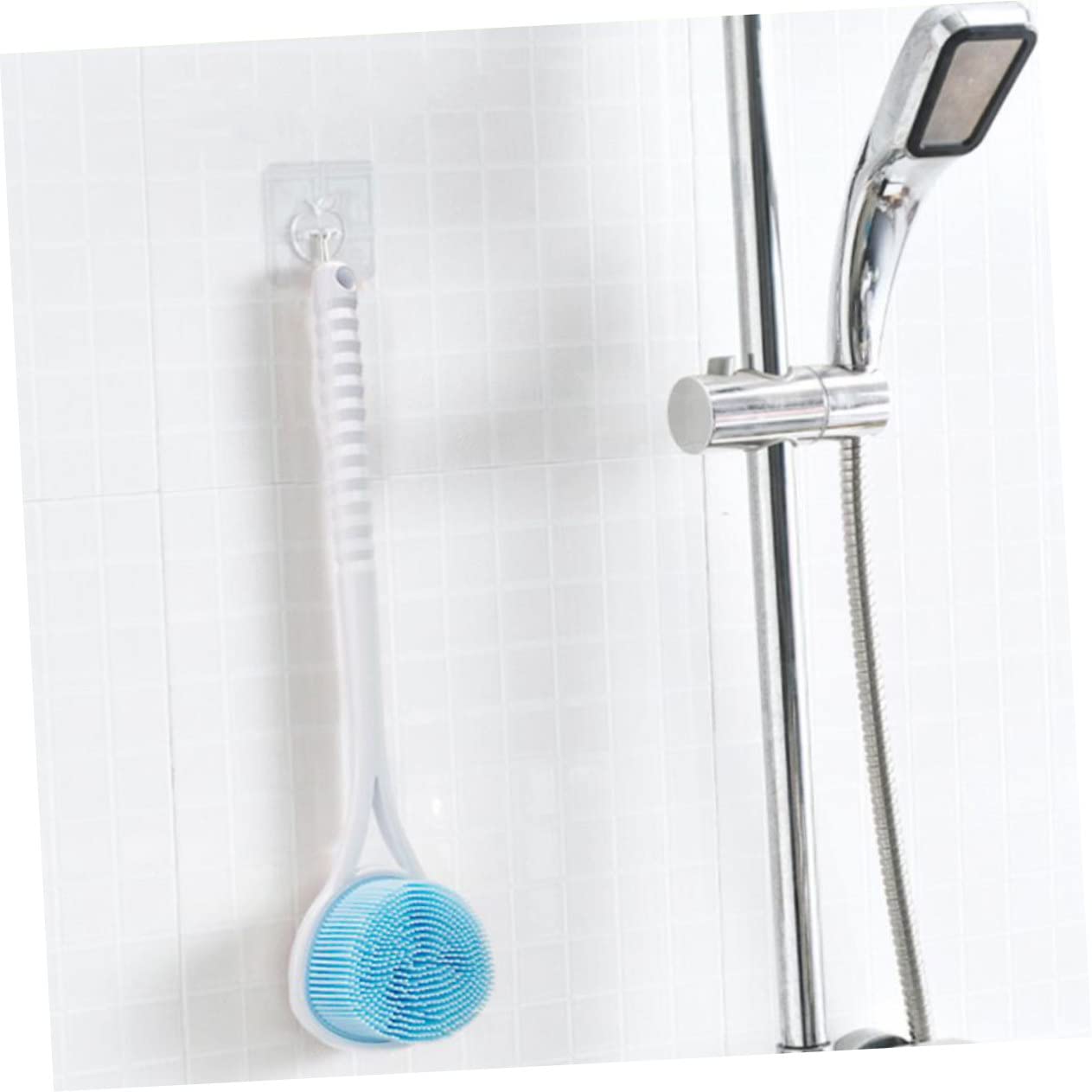 OHPHCALL Long Handle Back Scrubber Brush - Exfoliating Shower Brush with Easy Hanging Storage | Perfect for Deep Cleaning, Dead Skin Removal & Spa-Like Bath Experience
