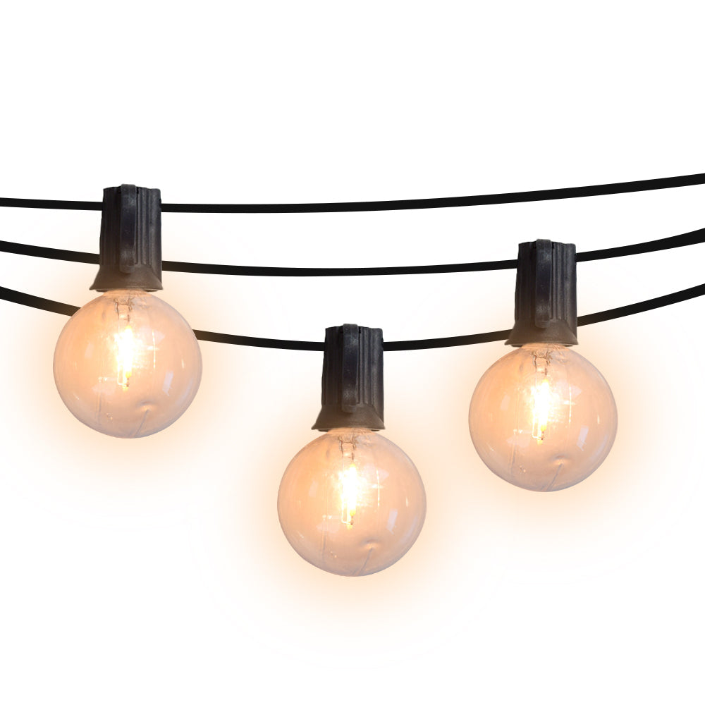 16 Inch Traditional Chinese New Year Paper Lantern String Lights - 31 FT Expandable LED Fairy Lights with Black Cord for Home Decor, Party, Wedding & Festival Lighting
