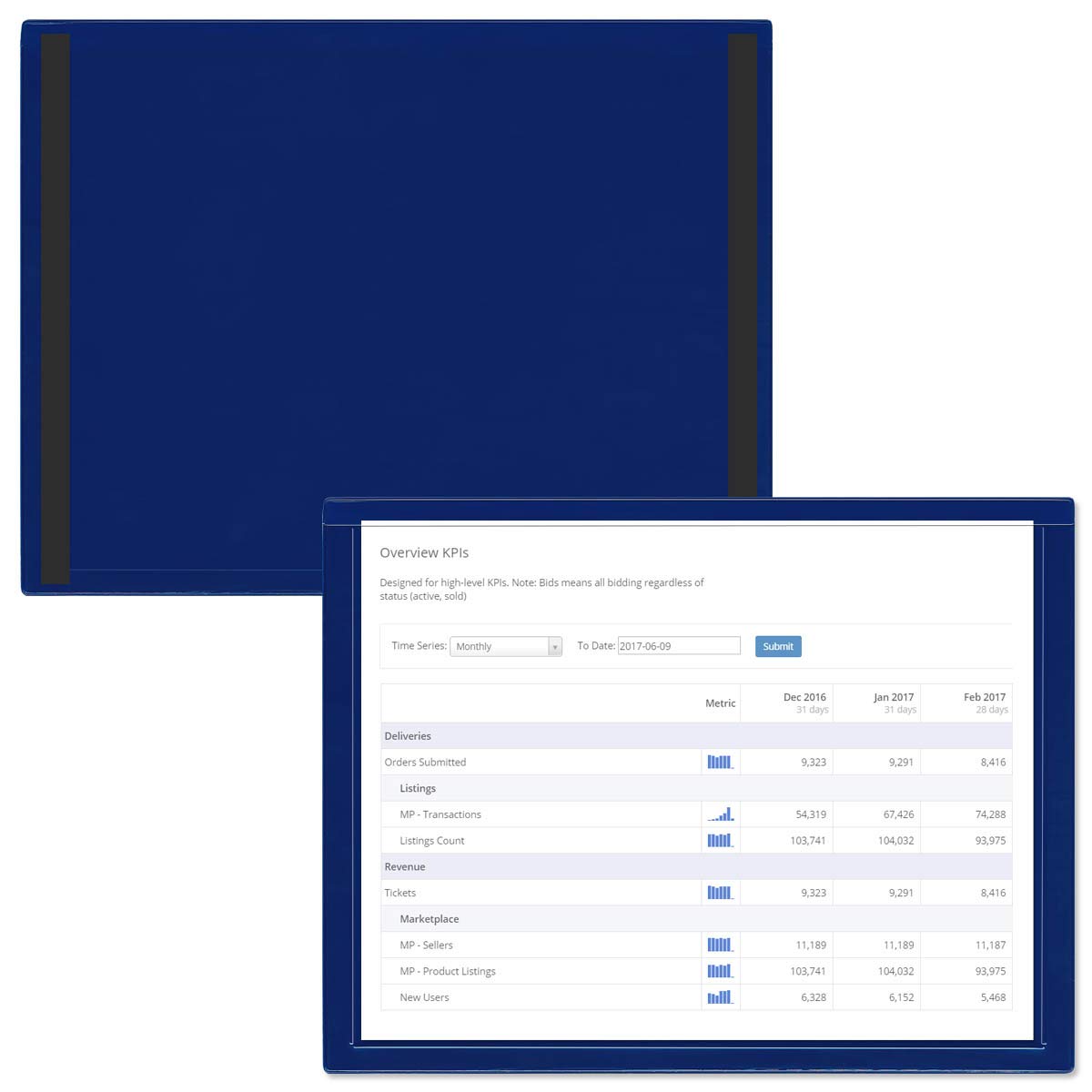 StoreSMART Blue Magnetic Document Holders - 100-Pack Window Frame Style Letter Size (8.5