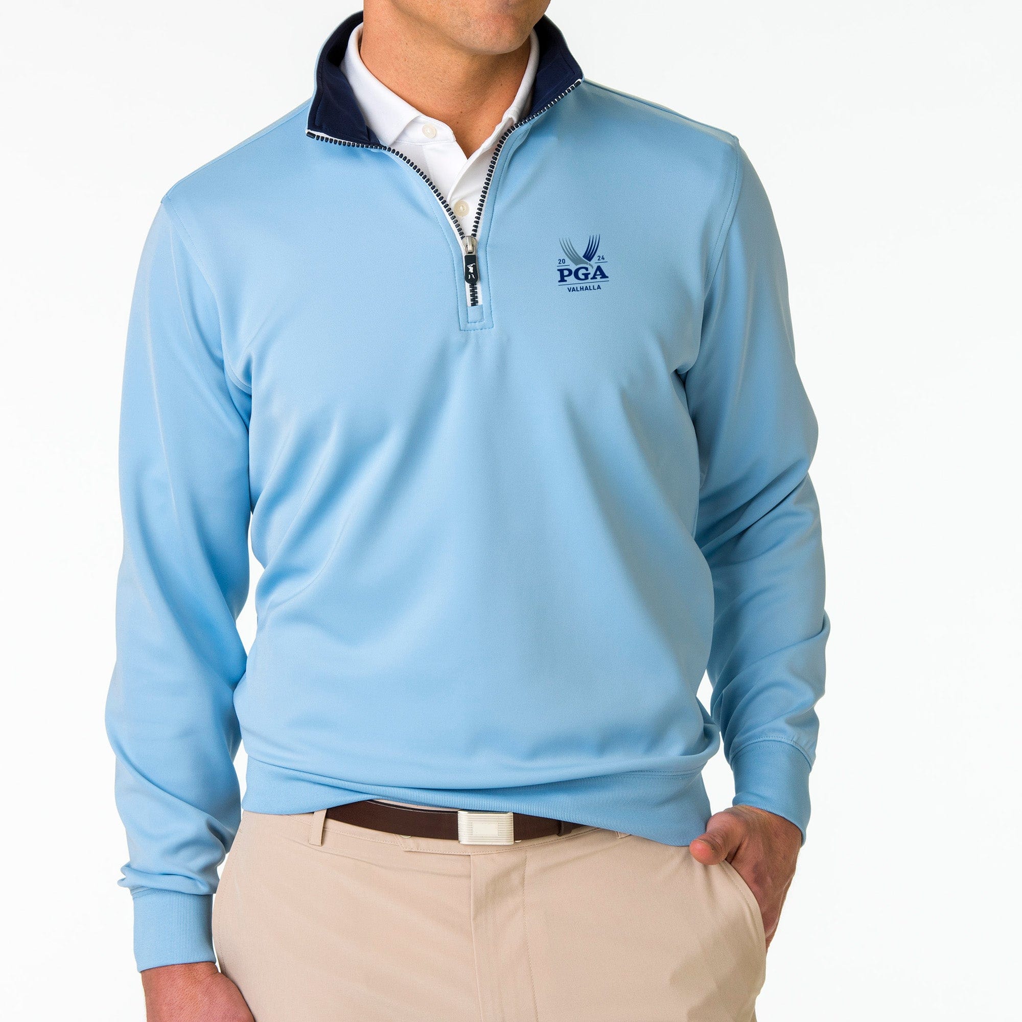 2024 PGA Championship Caves Quarter Zip Pullover - Men's Golf Performance Jacket for Training & Tournaments | Lightweight & Breathable for All-Weather Comfort