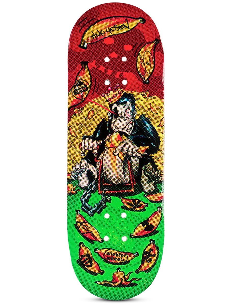 Berlinwood Fingerboard Deck - Ape Grindstone Professional Finger Skateboard for Tricks & Stunts | Perfect for Skateboard Enthusiasts & Beginners | Great for Indoor Practice & Office Stress Relief