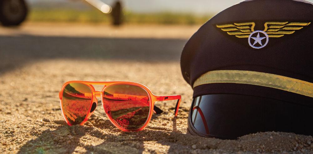 Goodr CAPTAIN BLUNT'S RED EYE Polarized Sunglasses - UV Protection, Lightweight & Stylish for Running, Cycling & Outdoor Activities