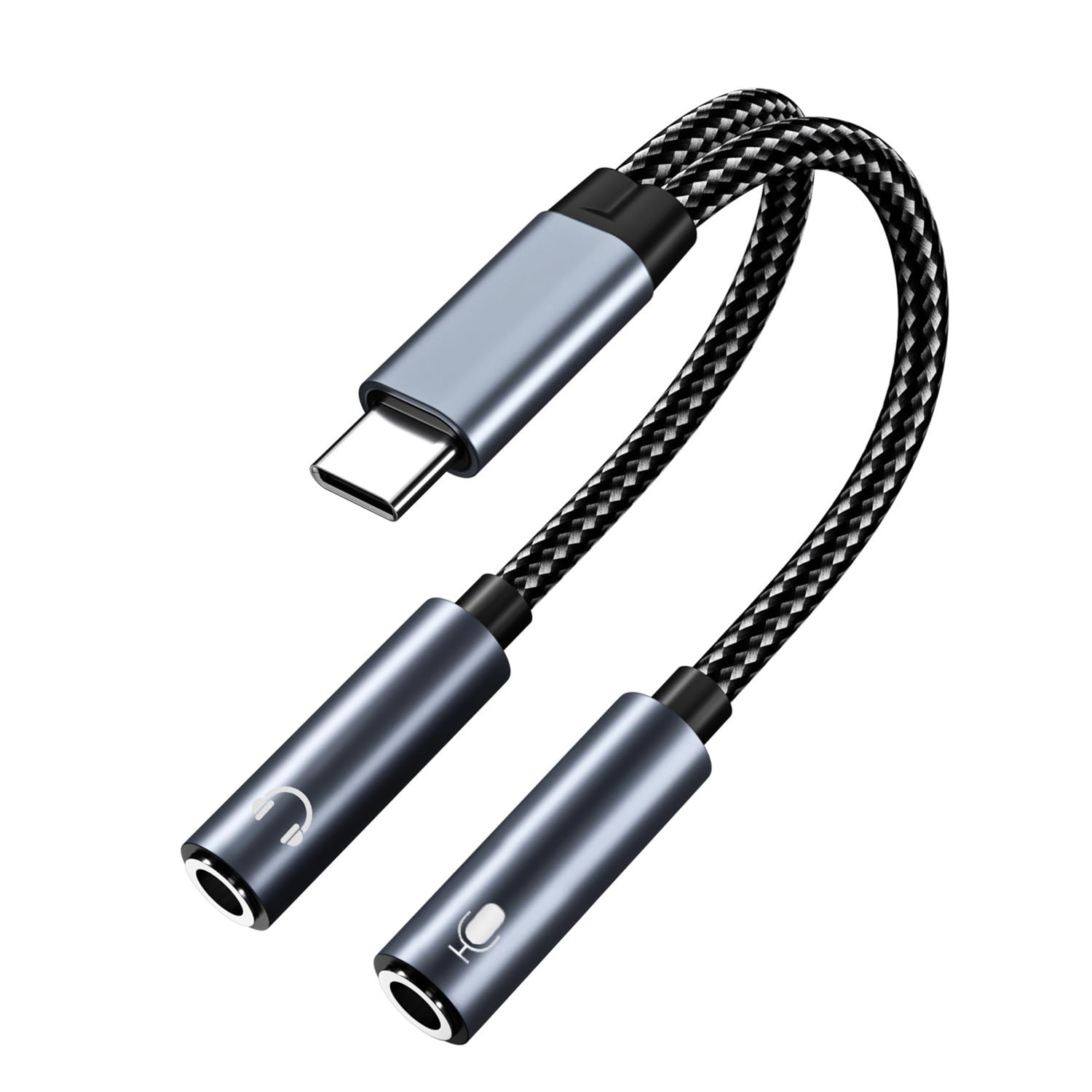 MMOBIEL USB-C to 3.5mm Audio Adapter with Microphone Support - 16Bit Type-C to Dual 3.5mm Y Splitter for Headphones & Mic - Compatible with iPhone 16/15, iPad, MacBook, Galaxy S25/S24/S23/S22/S21, Pixel - Perfect for Gaming, Online Meetings & Music Listening