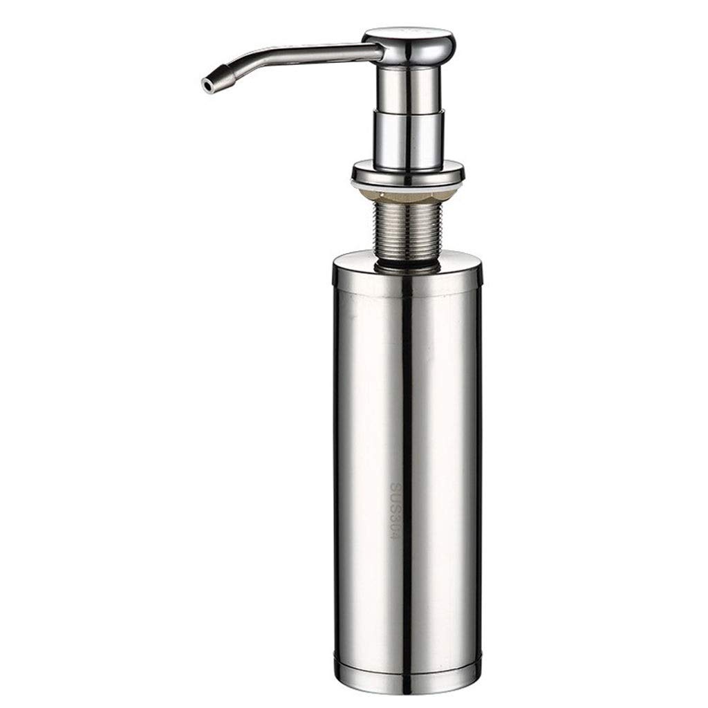 Premium 304 Stainless Steel Soap Dispenser with Pure Copper Pump - 250ml Hand Sanitizer & Lotion Dispenser Bottle for Kitchen, Bathroom, and Office Hygiene Essentials