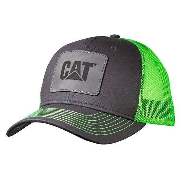 Industry Grey Baseball Cap with Neon Mesh - Stylish & Breathable Unisex Hat for Outdoor Sports, Running, and Casual Wear