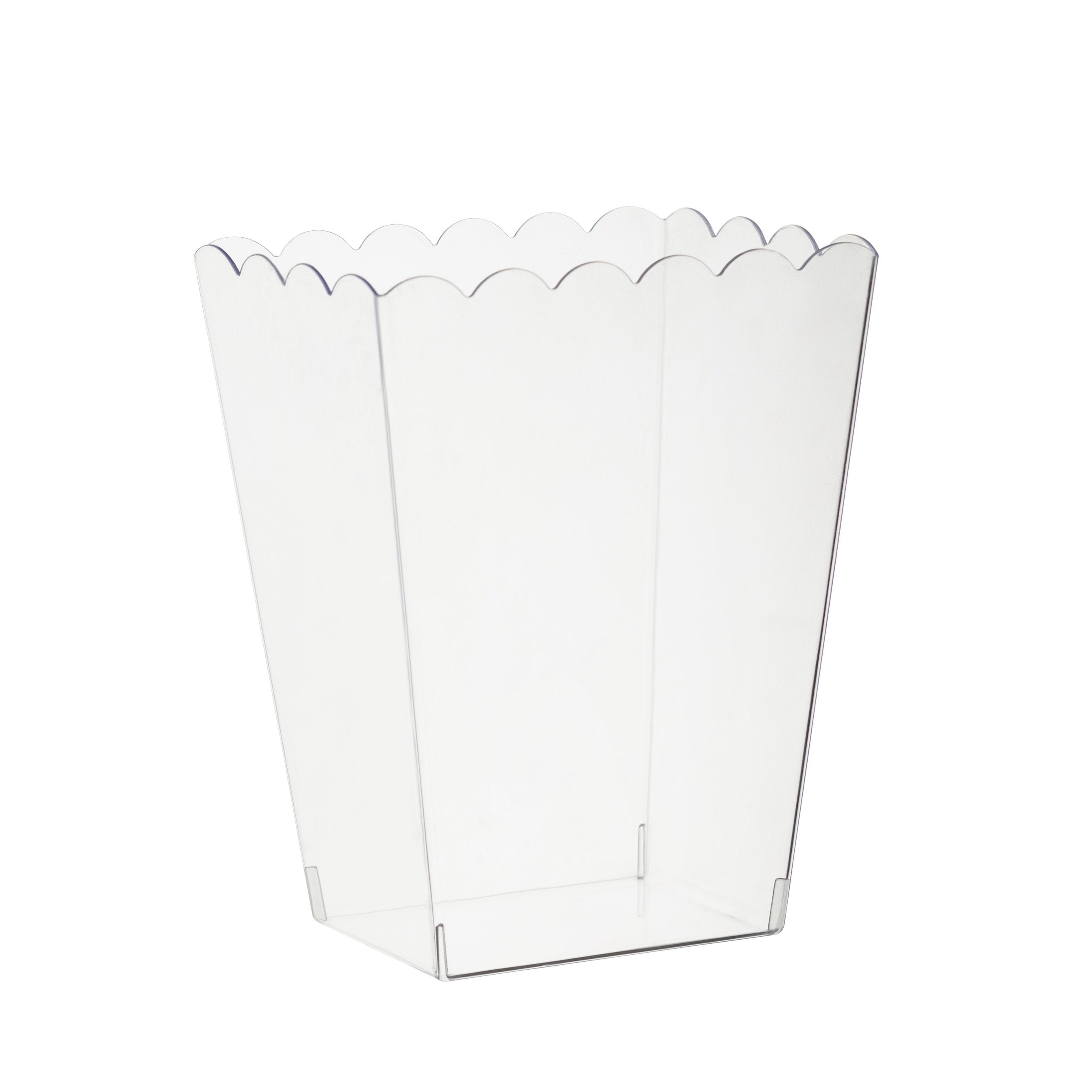 5 Pack Clear Plastic Popcorn Containers - BPA Free Reusable Movie Theater Style Snack Containers for Parties, Carnivals & Home Movie Nights