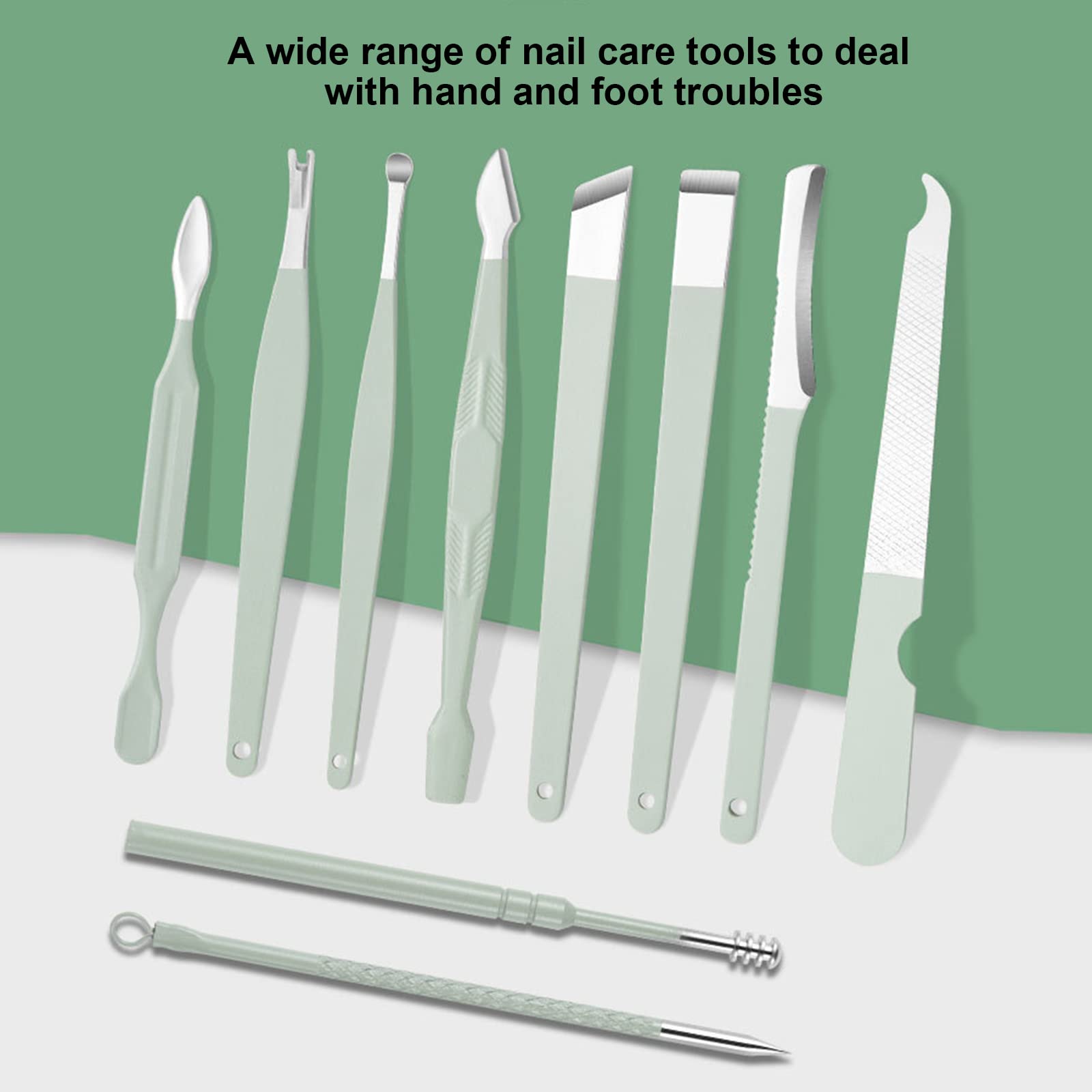 Premium Portable Pedicure & Manicure Kit - 12-in-1 Nail Clippers Set with Nail File, Cuticle Trimmer, Dead Skin Remover & Eyebrow Scissors for Professional Hand & Foot Care - Perfect for Travel, Home Spa & Salon Use
