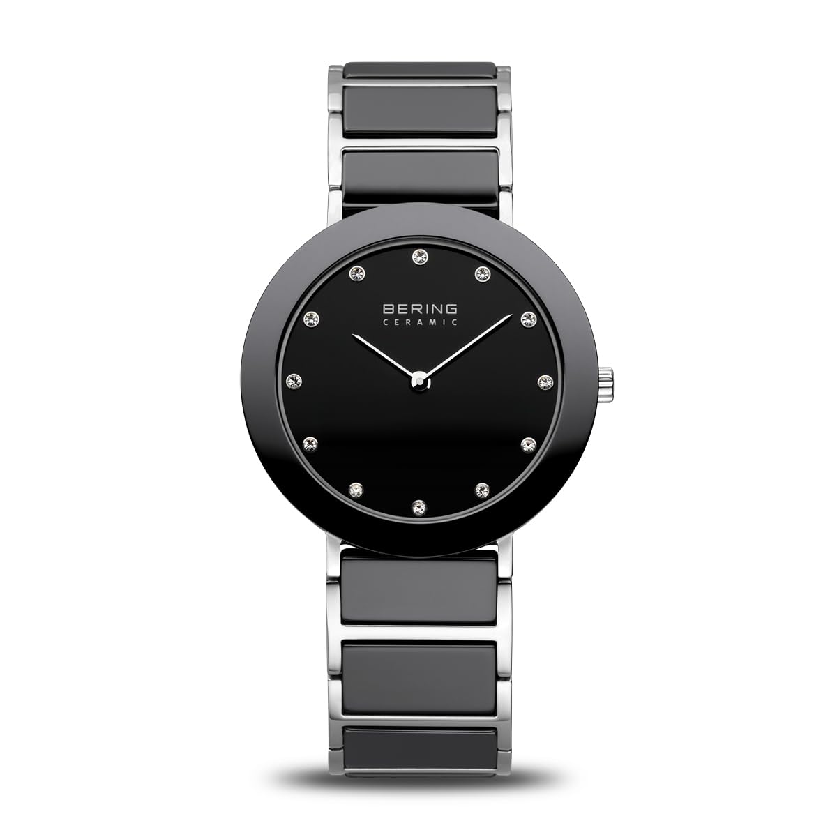 BERING Women's Ceramic Watch with Quartz Movement - Stainless Steel & Sapphire Glass Bracelet (Model 11435-XXX) | Elegant Timepiece for Business, Casual & Special Occasions