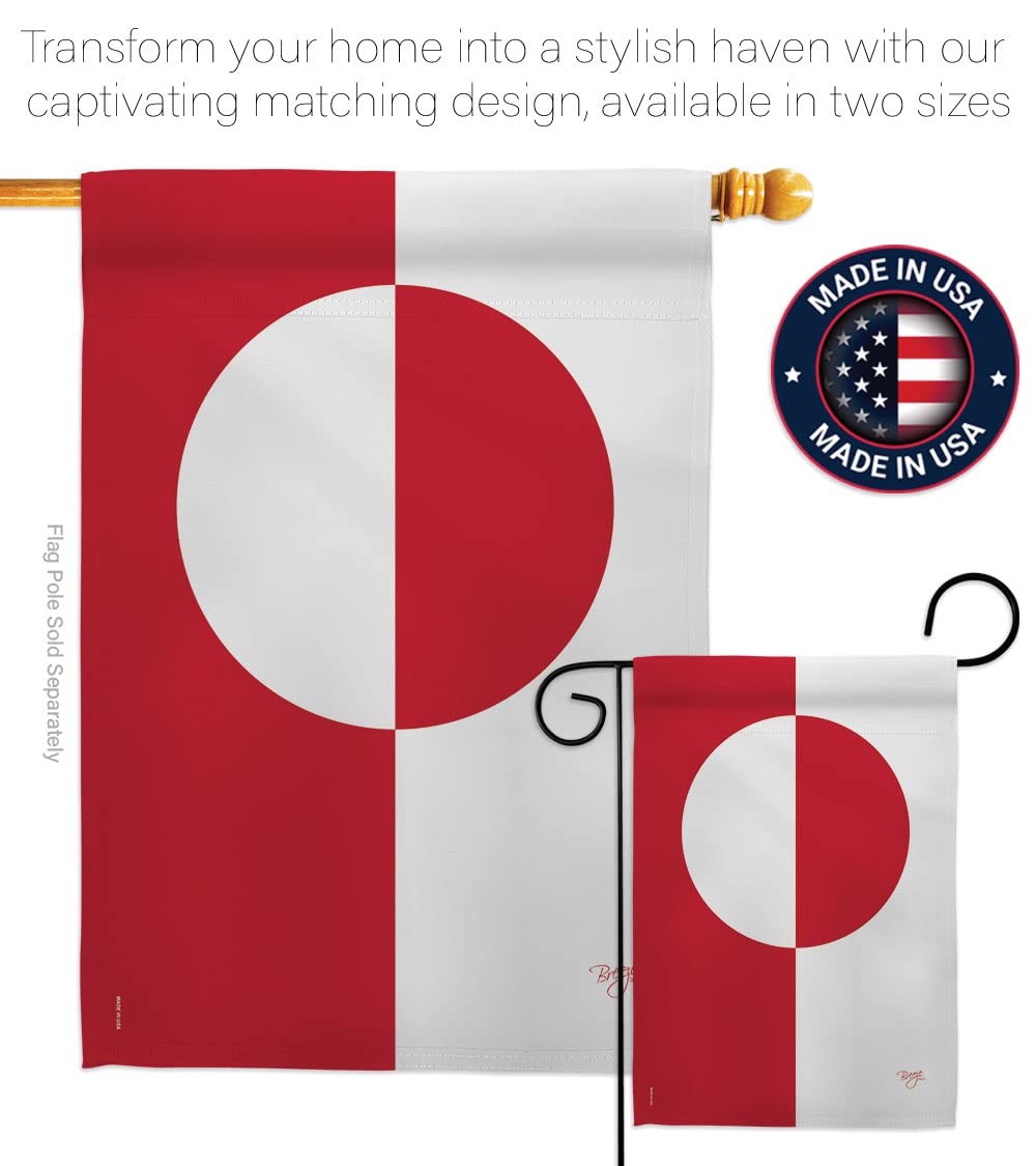 Greenland National Flag Set 28
