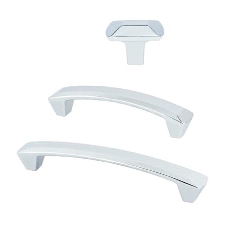 Polished Chrome Cabinet Knobs and Drawer Pulls - Lucy Collection | Modern Hardware for Kitchen, Bathroom & Furniture Upgrade